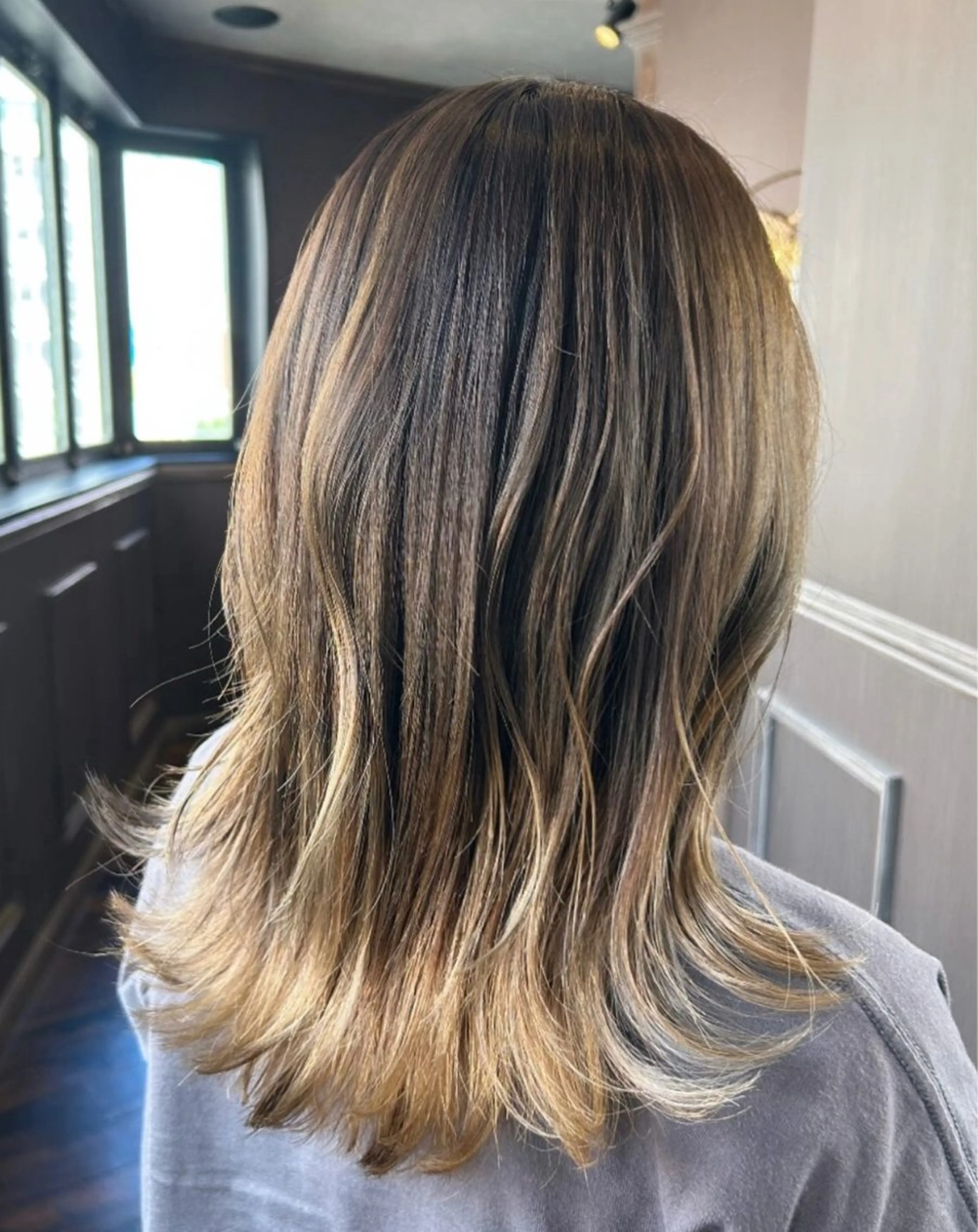 ミディアム カラー カット ヘアカラー トリートメント Rina 🫧のヘアスタイル