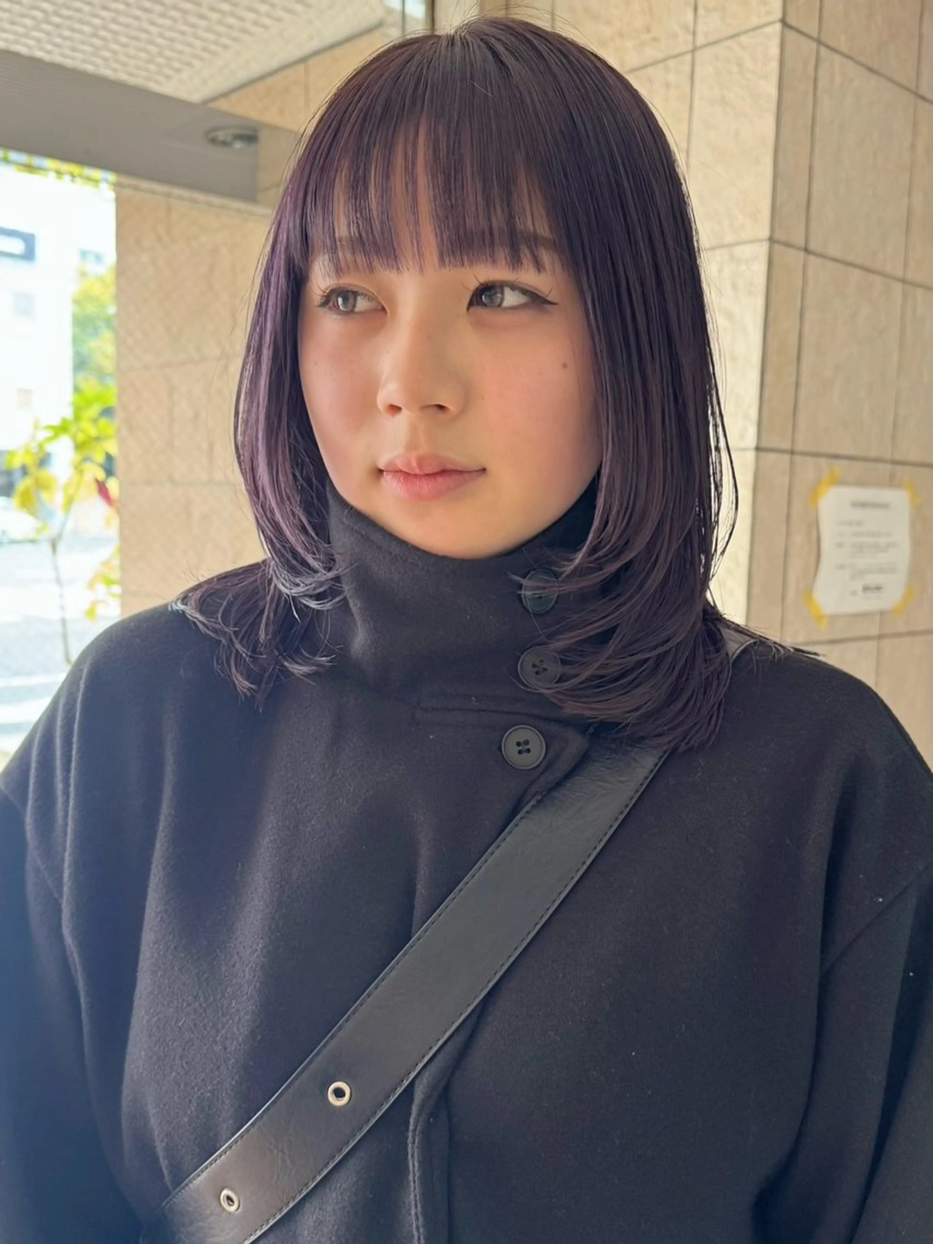 ミディアム 垢抜け/レイヤー/ ハイトーン/アスナのヘアスタイル