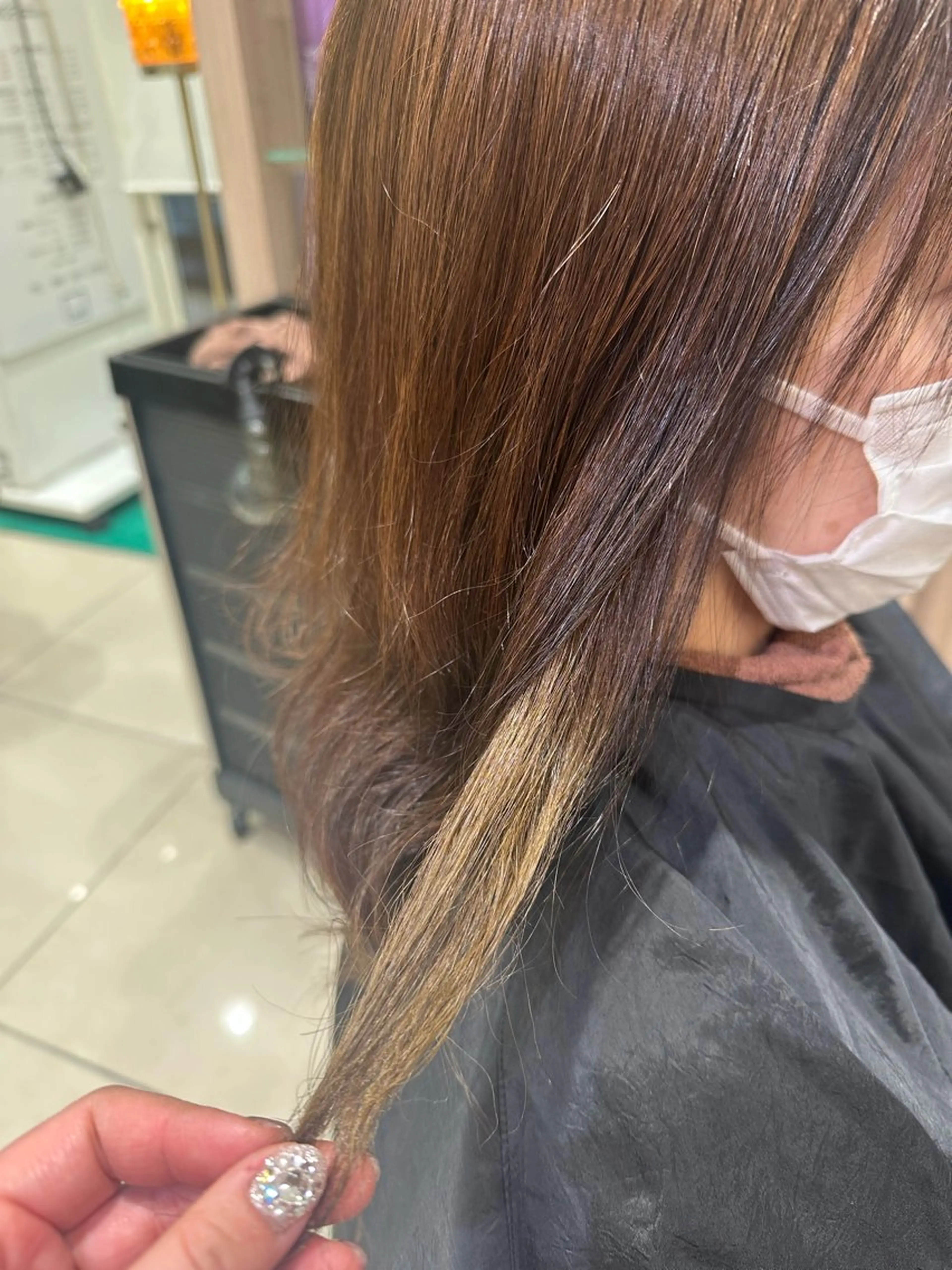 ロング カラー ブリーチ ヘアカラー Miyu🦄ash メンズカット/まつげのヘアスタイル