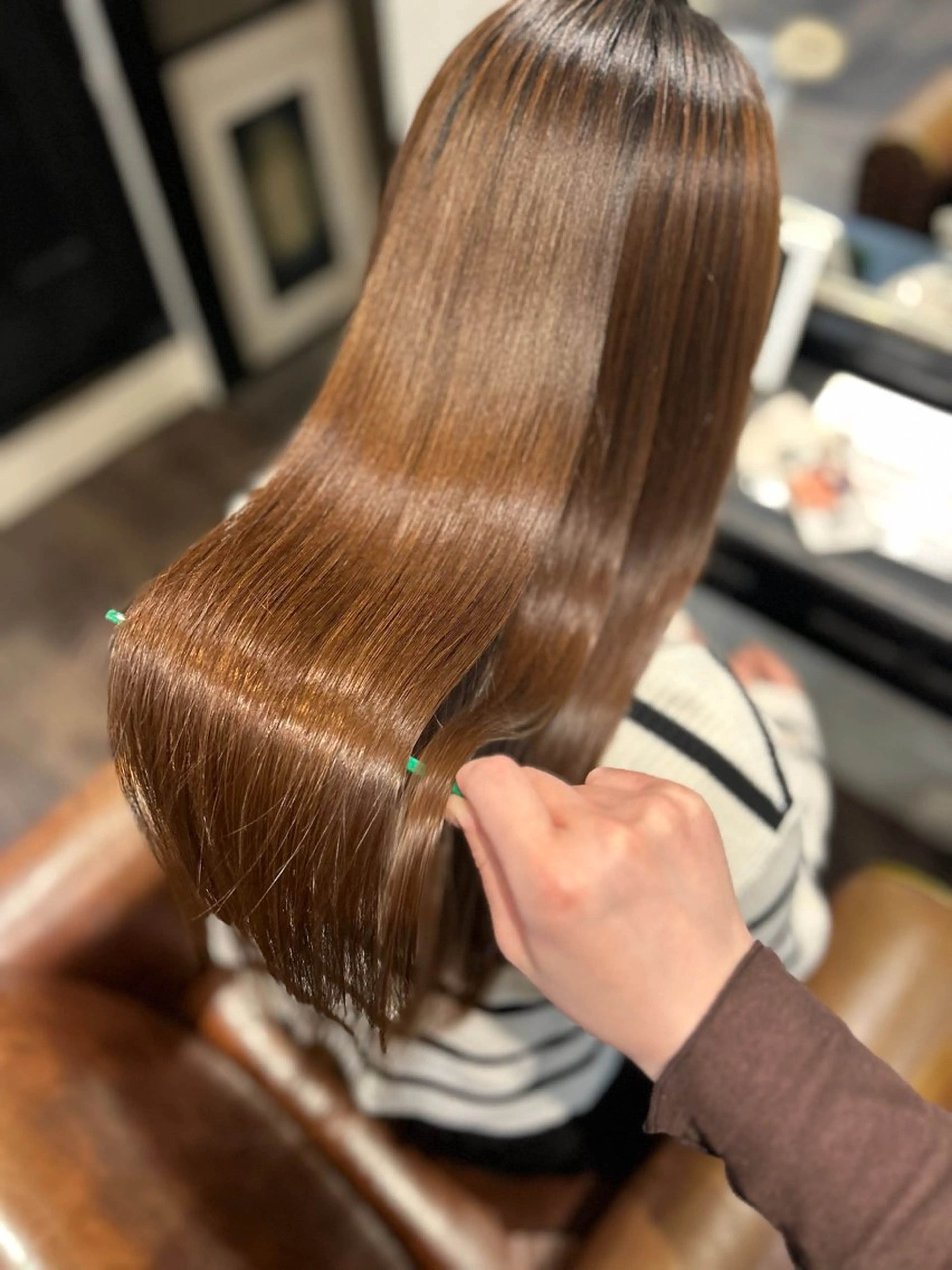 ロング ヘアカラー 山尾 涼華のヘアスタイル