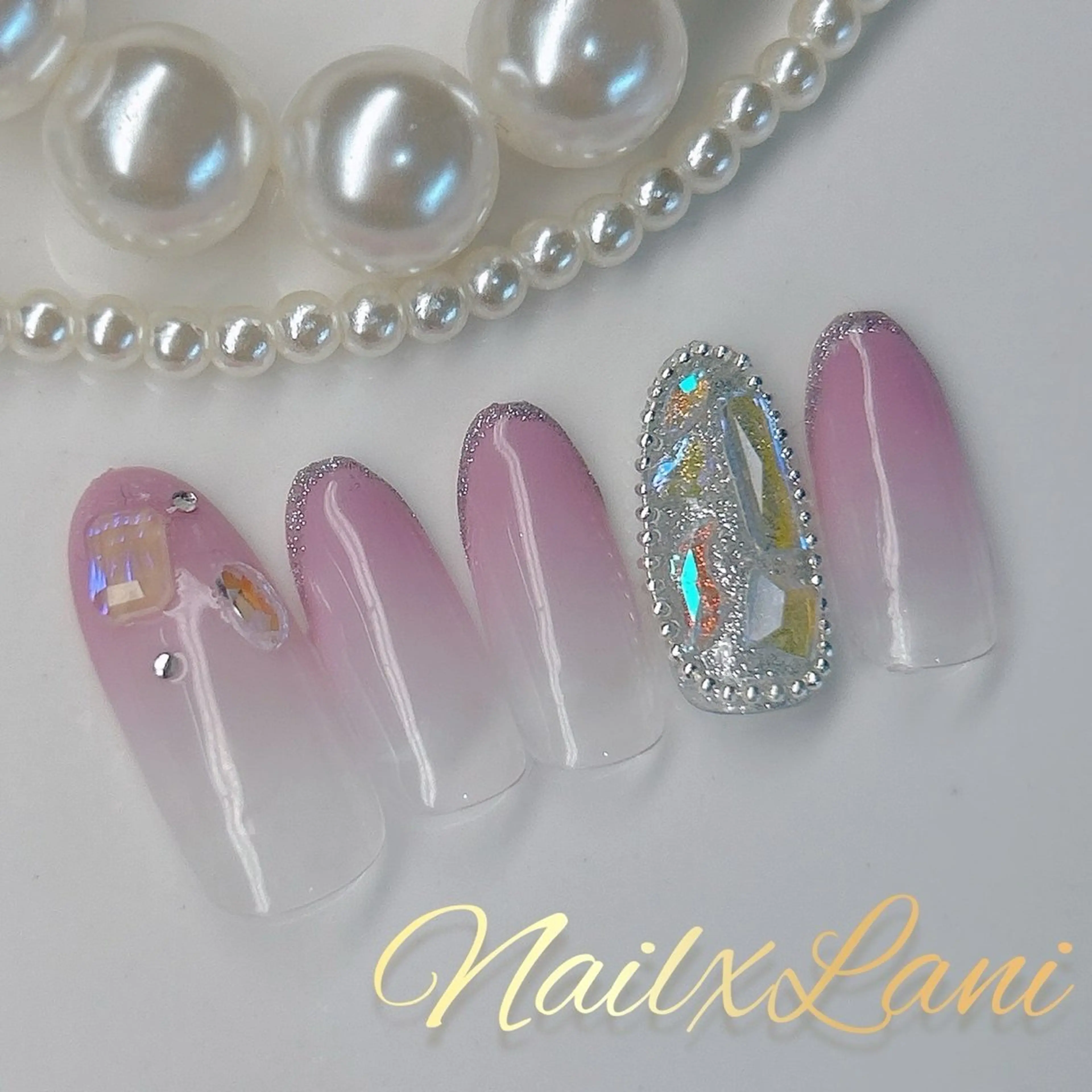 埋めつくしデザインネイル‪𝜗𝜚꙳.*‬　※補足を必ずお読みください🙇‍♀️の写真