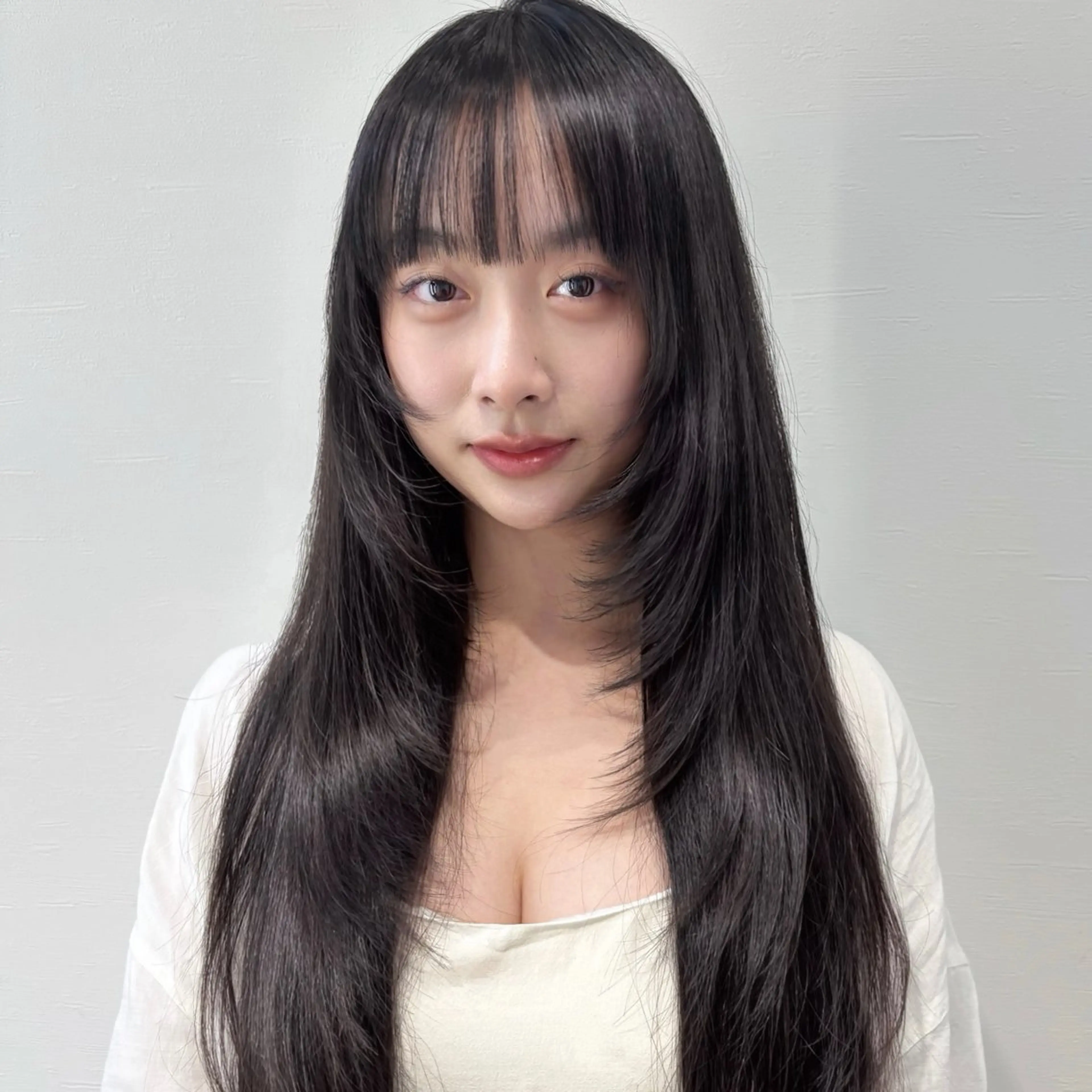 ロング 似合わせ前髪/ 小顔カット🎀そうのヘアスタイル