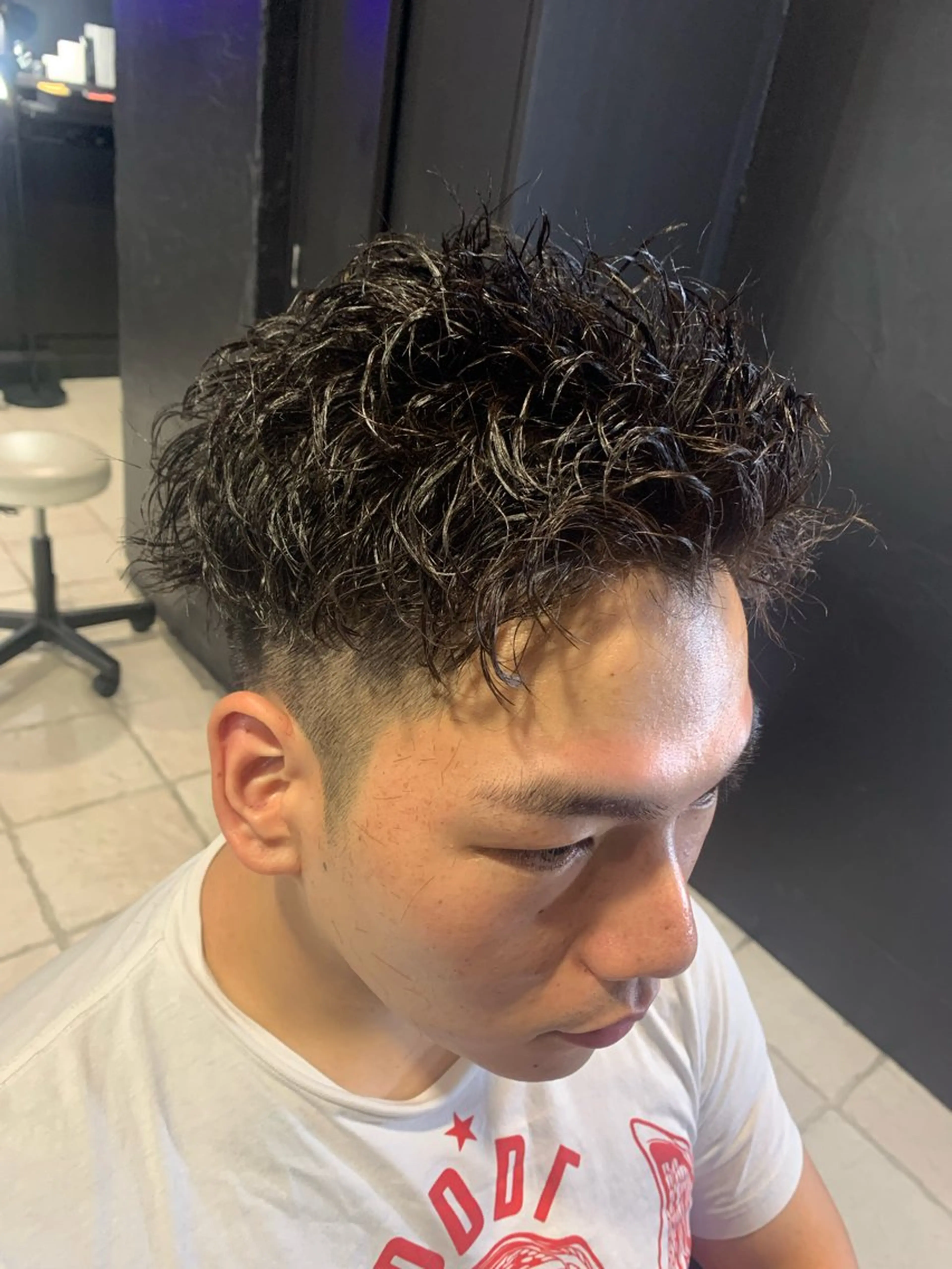 ショート メンズ ショートヘア メンズパーマ/難波/ 心斎橋　室園亮佑のヘアスタイル