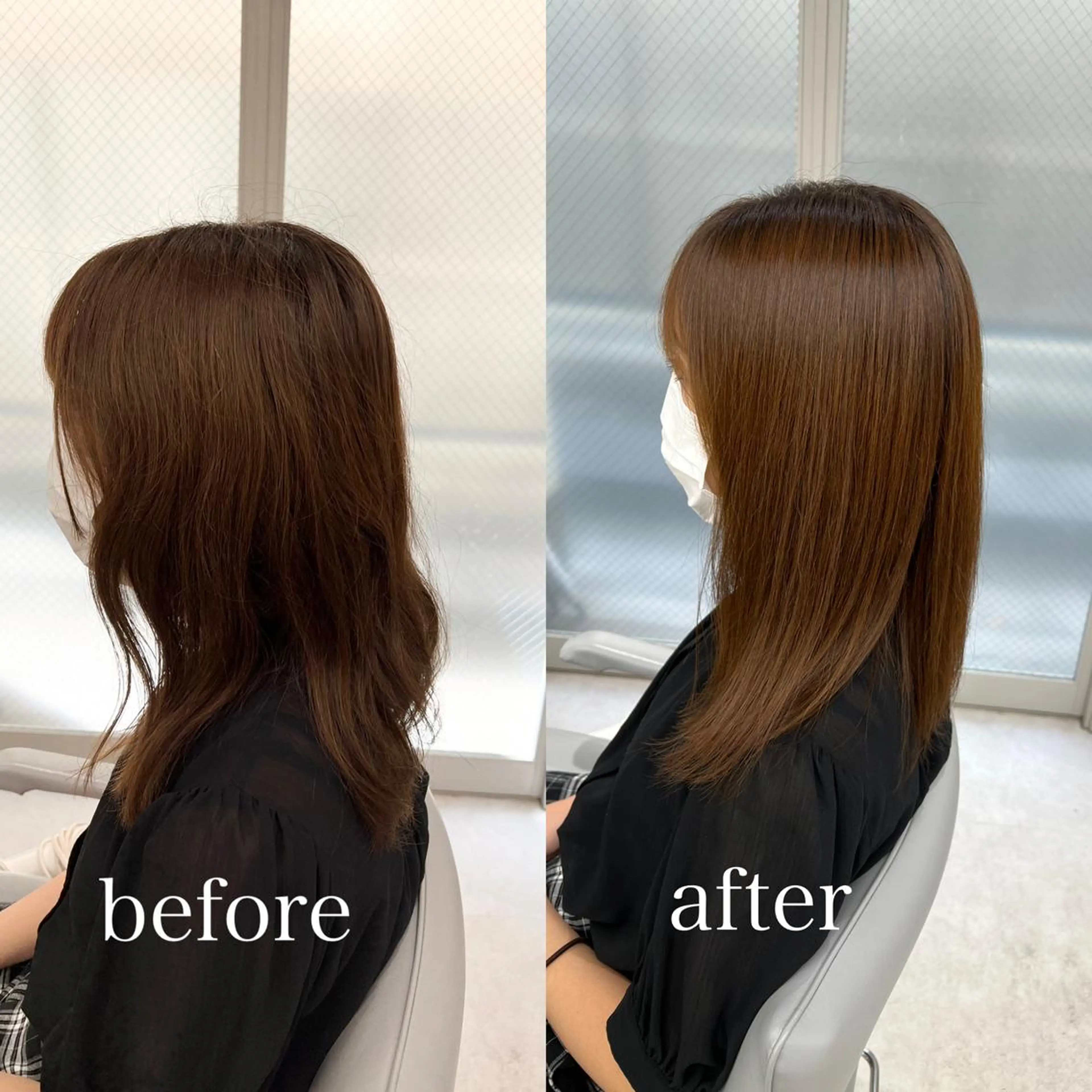 セミロング パーマ 【くせ毛さんのお悩み 解決🍀】栗橋のヘアスタイル