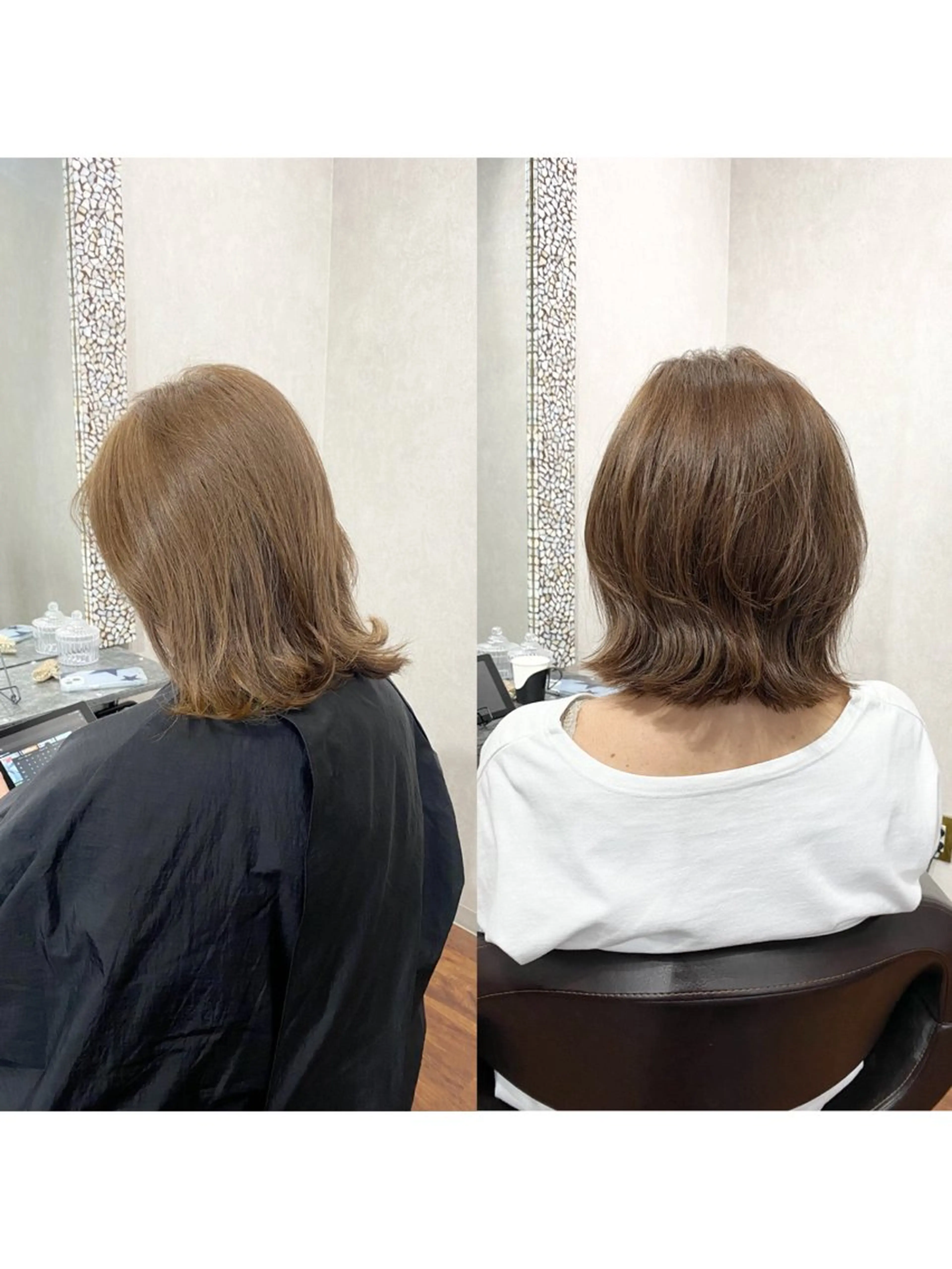 ミディアム カット ヘアカラー _White所属・ＳＨＩ ＺＵのヘアスタイル