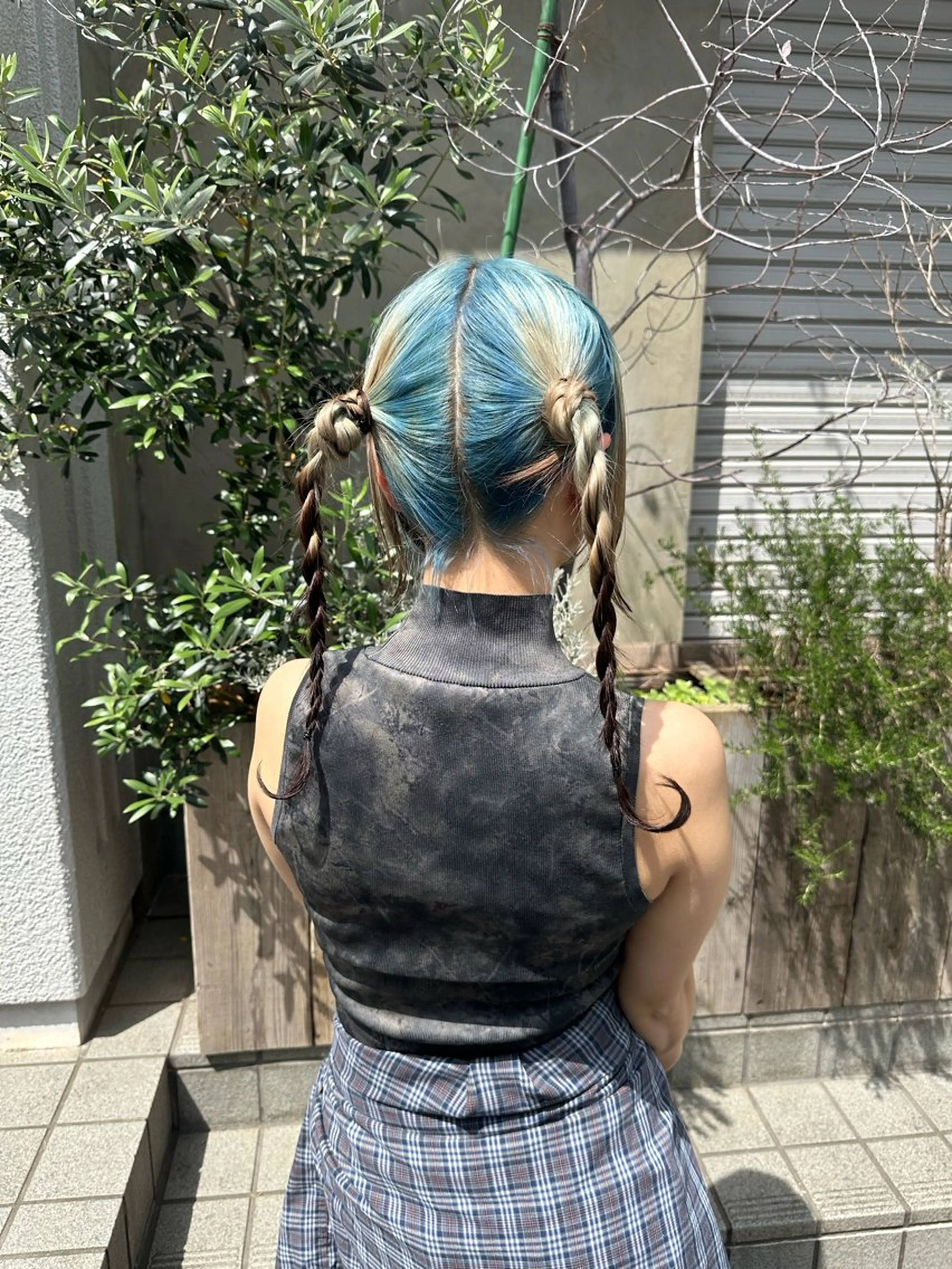 カラー ヘアアレンジ ハイトーンカラー デザインカラー/中性 ウルフ/mitsuのヘアスタイル