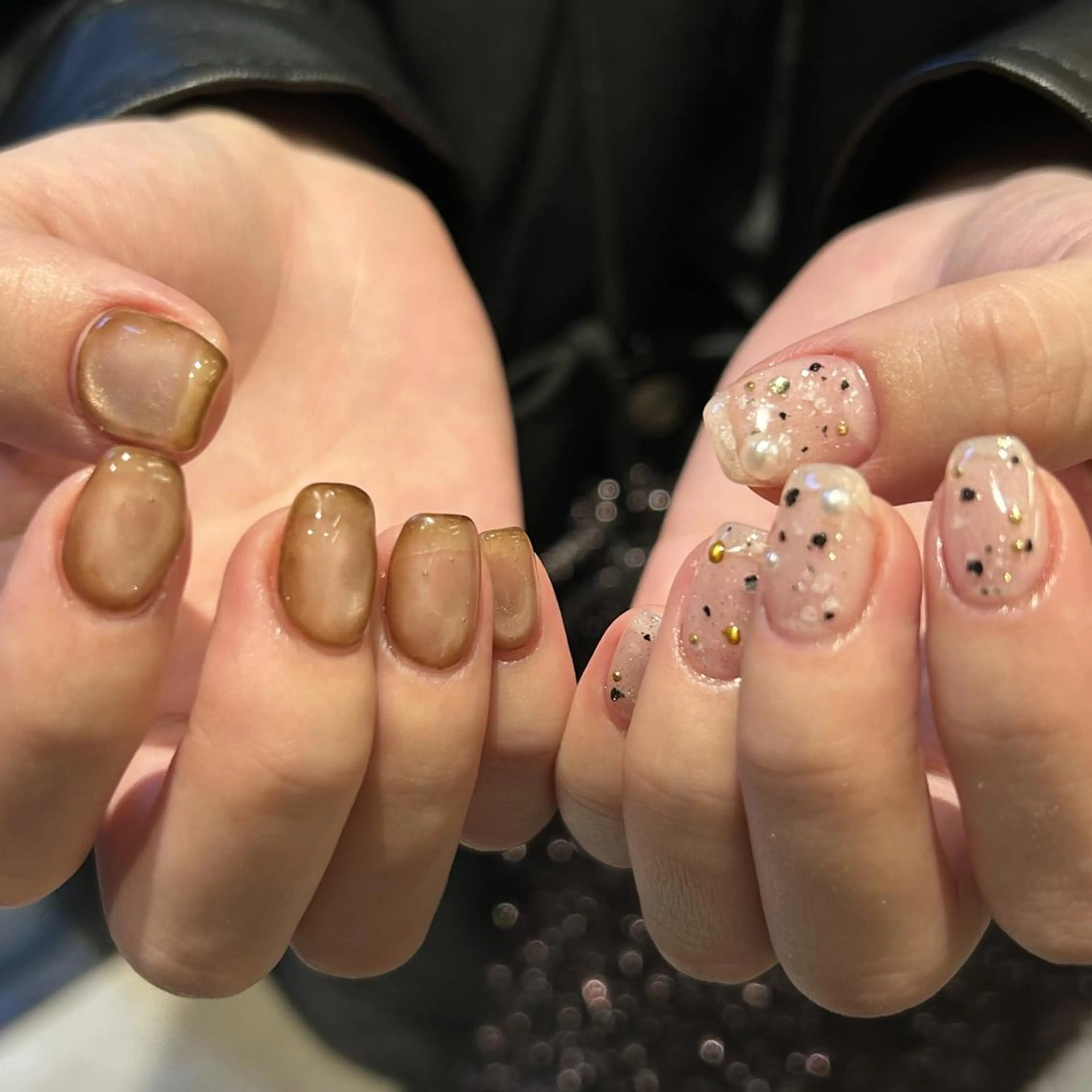 ネイル オーロラネイル ジェルネイル 氷ネイル・うるうるネイル 韓国ネイル ミラーネイル ハンドネイル nails TOKYOのネイルデザイン