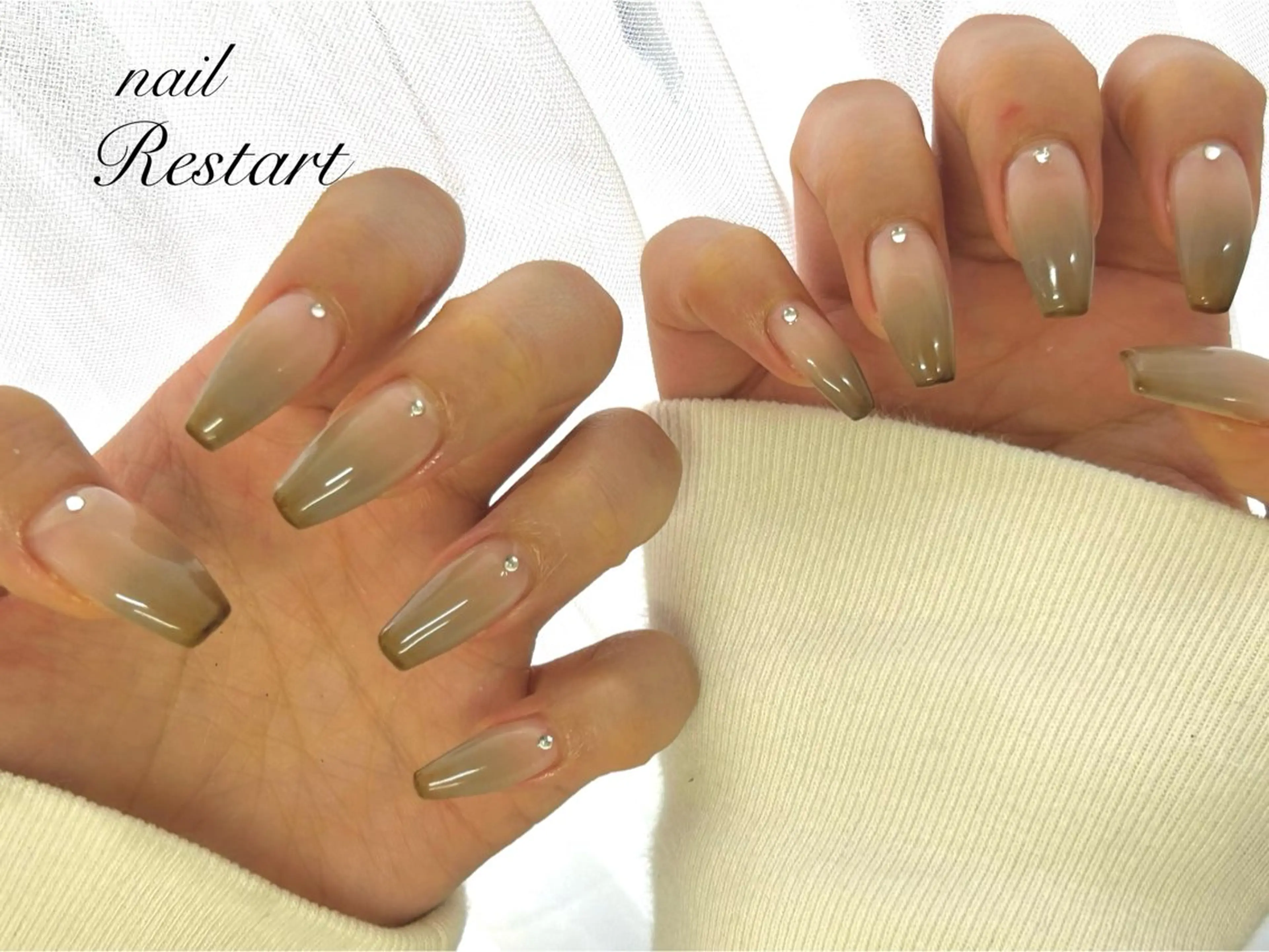 ロング ハンドネイル nail Restart所属・Restart YURIのネイルデザイン