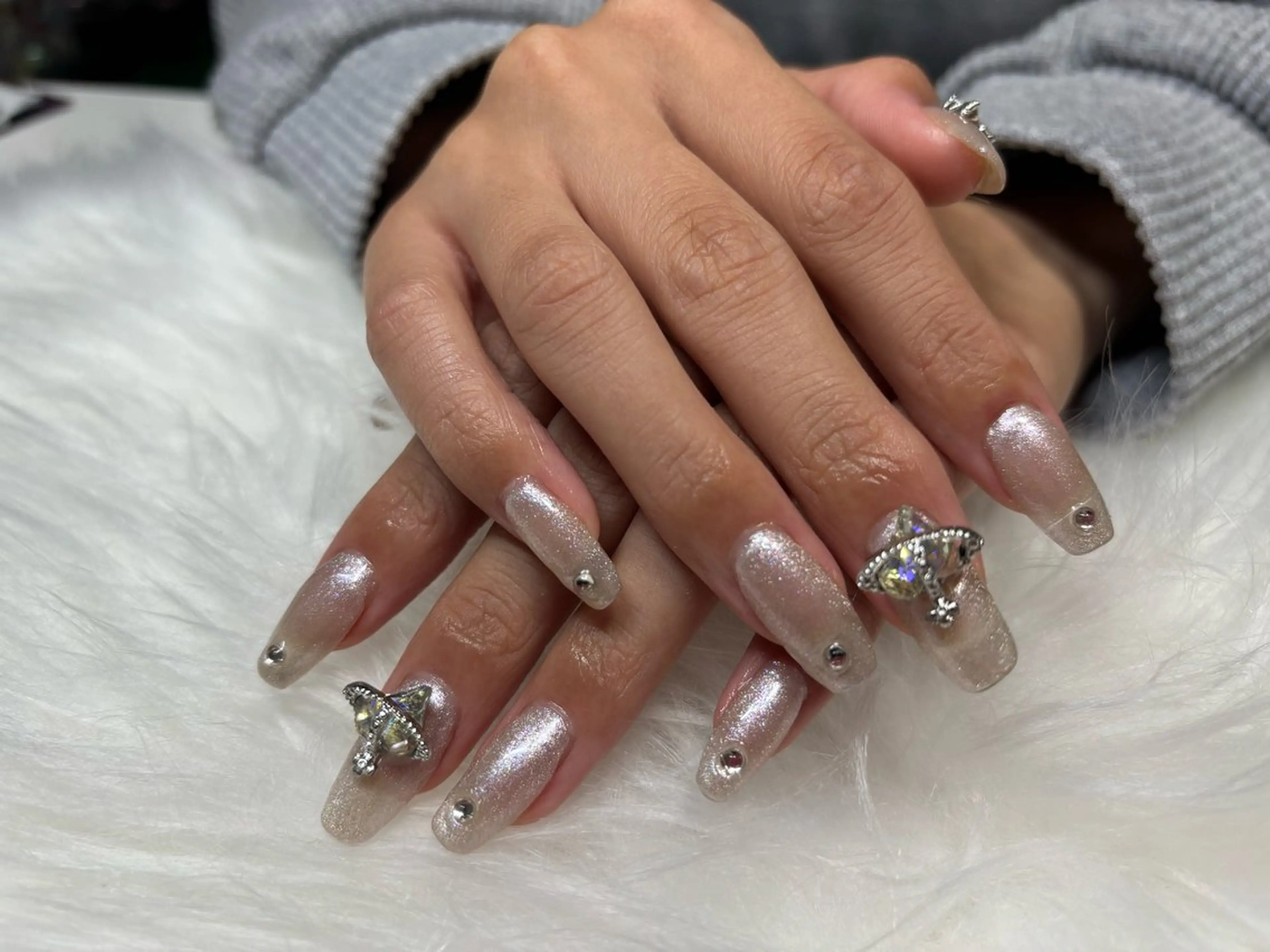 ネイル 長さ出し 番園 あかねのネイルデザイン