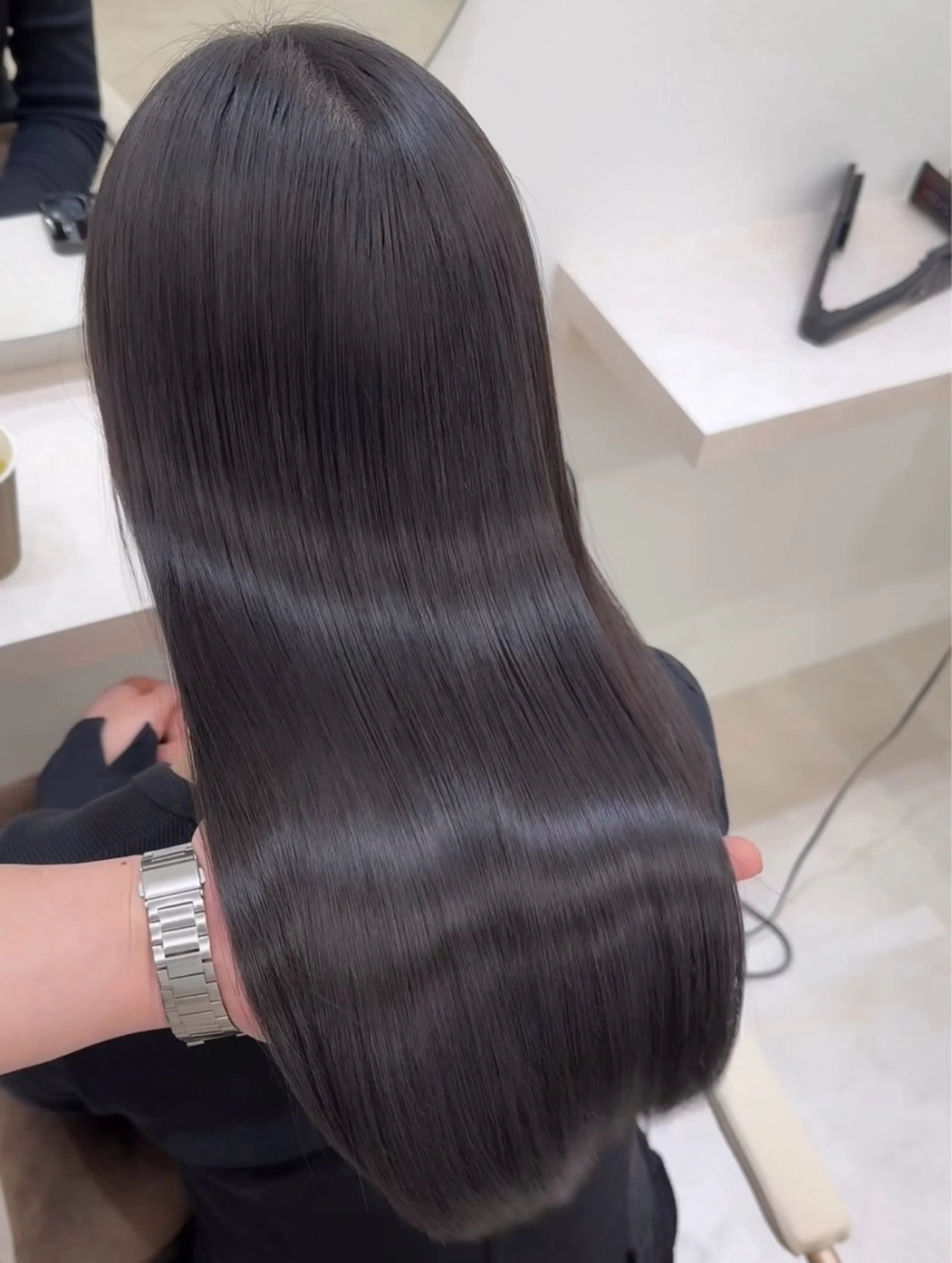 ロング カット ヘアカラー 縮毛矯正 トリートメント 髪質改善×縮毛矯正 Core 片山健太のヘアスタイル