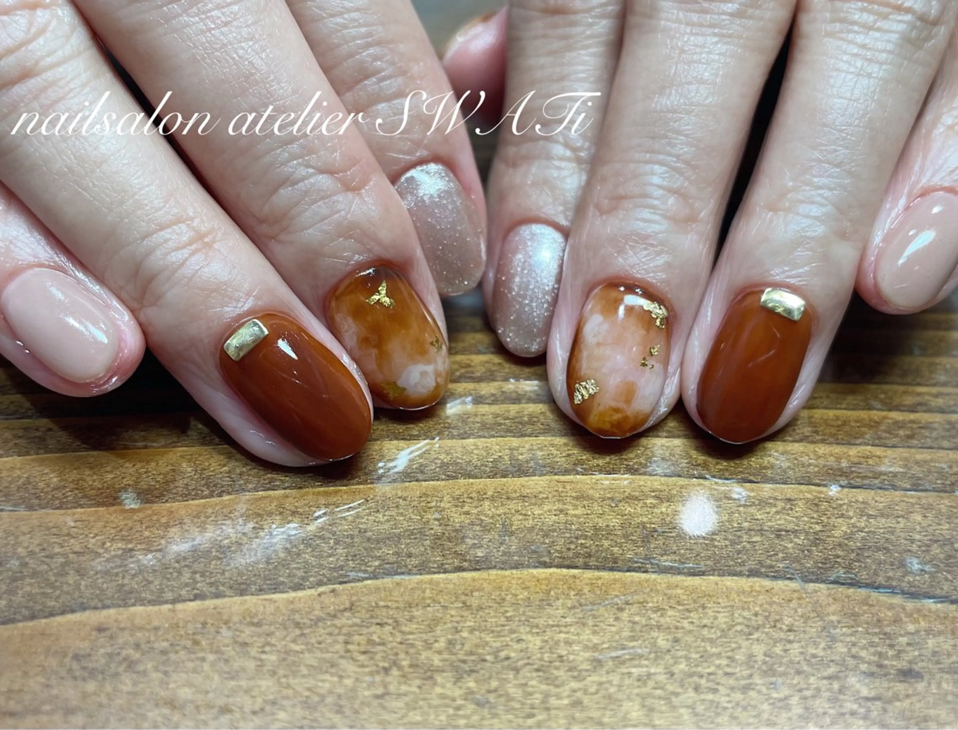 ネイル ハンドネイル ヘアーサロン大野所属・nailsalon SWATiのネイルデザイン