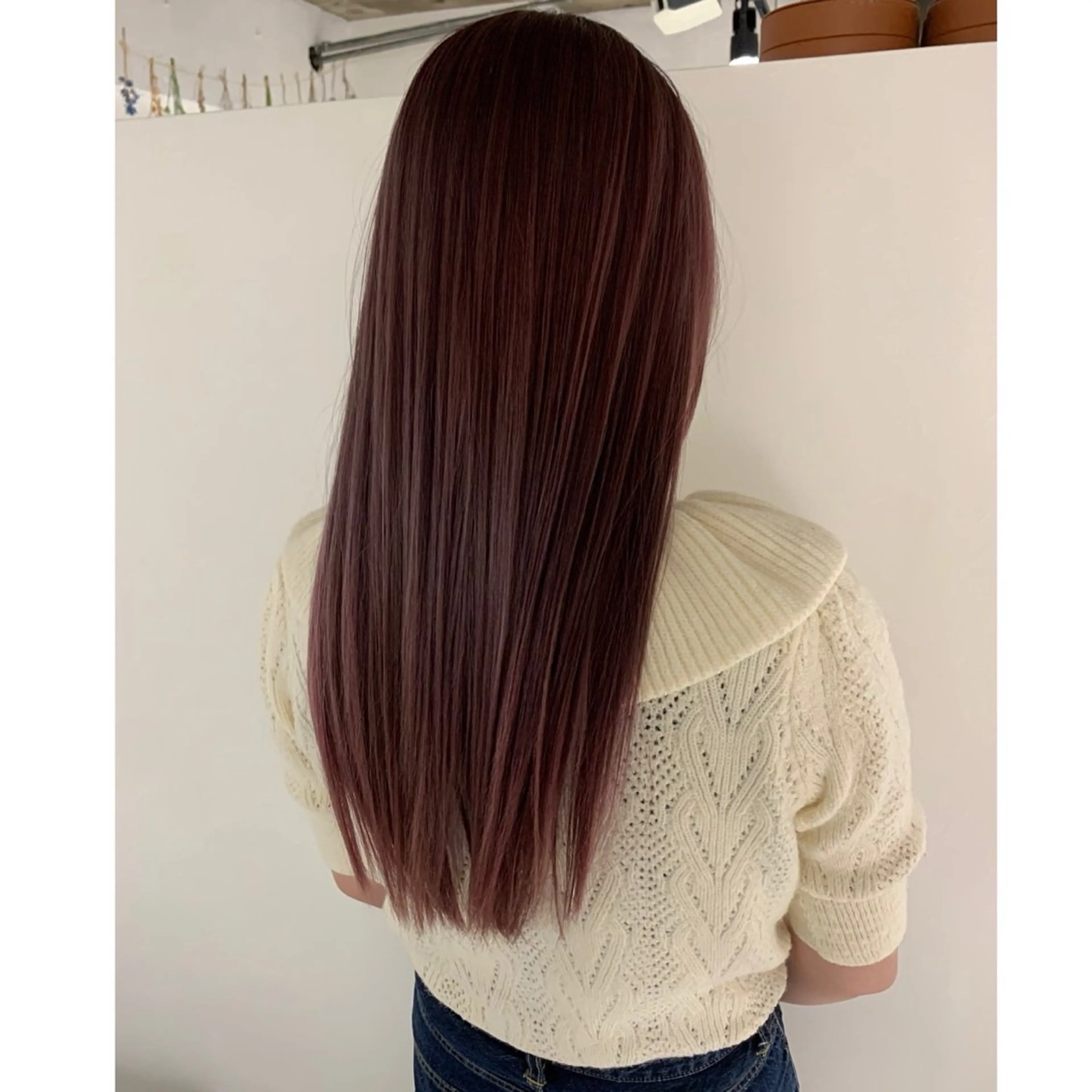 セミロング カラー ブラウンカラー ピンクカラー ピンクブラウン 青山/無料/女性限定 /丁寧に施術/馬場のヘアスタイル