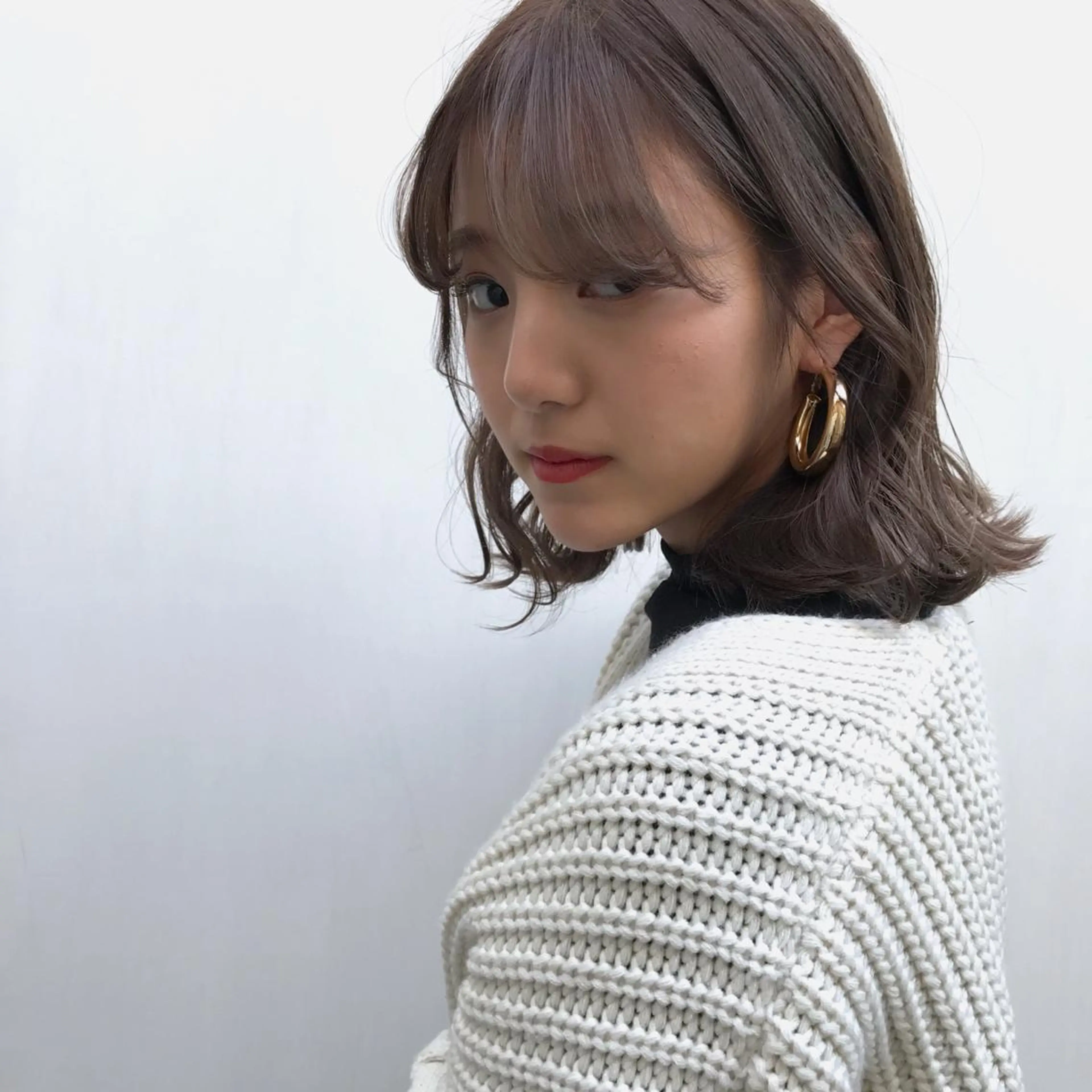 ミディアム カラー 日々所属・谷 大地のヘアスタイル