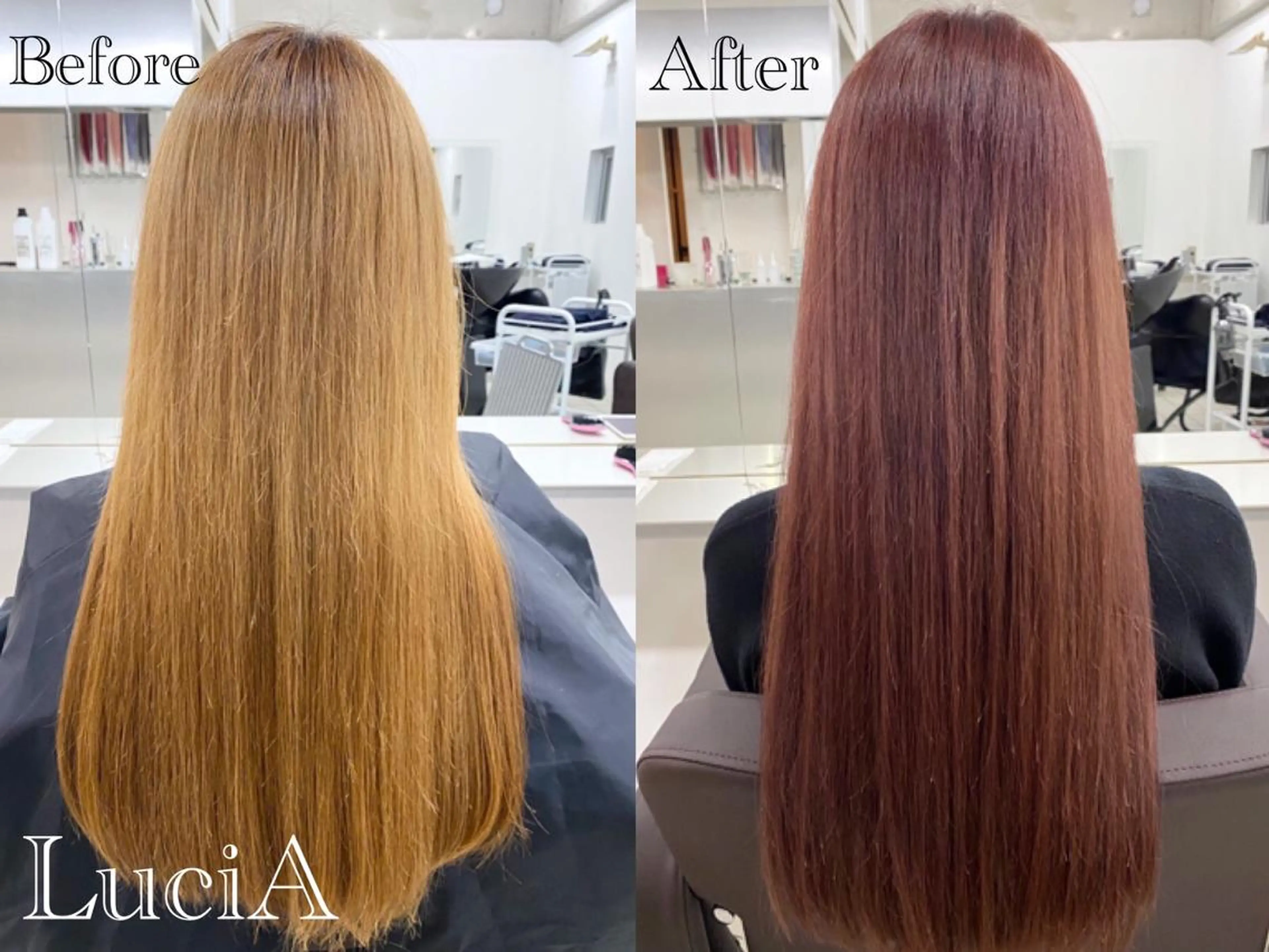 ロング ヘアアレンジ カラー エクステ トリートメント LuciA/エクステ カラーのヘアスタイル