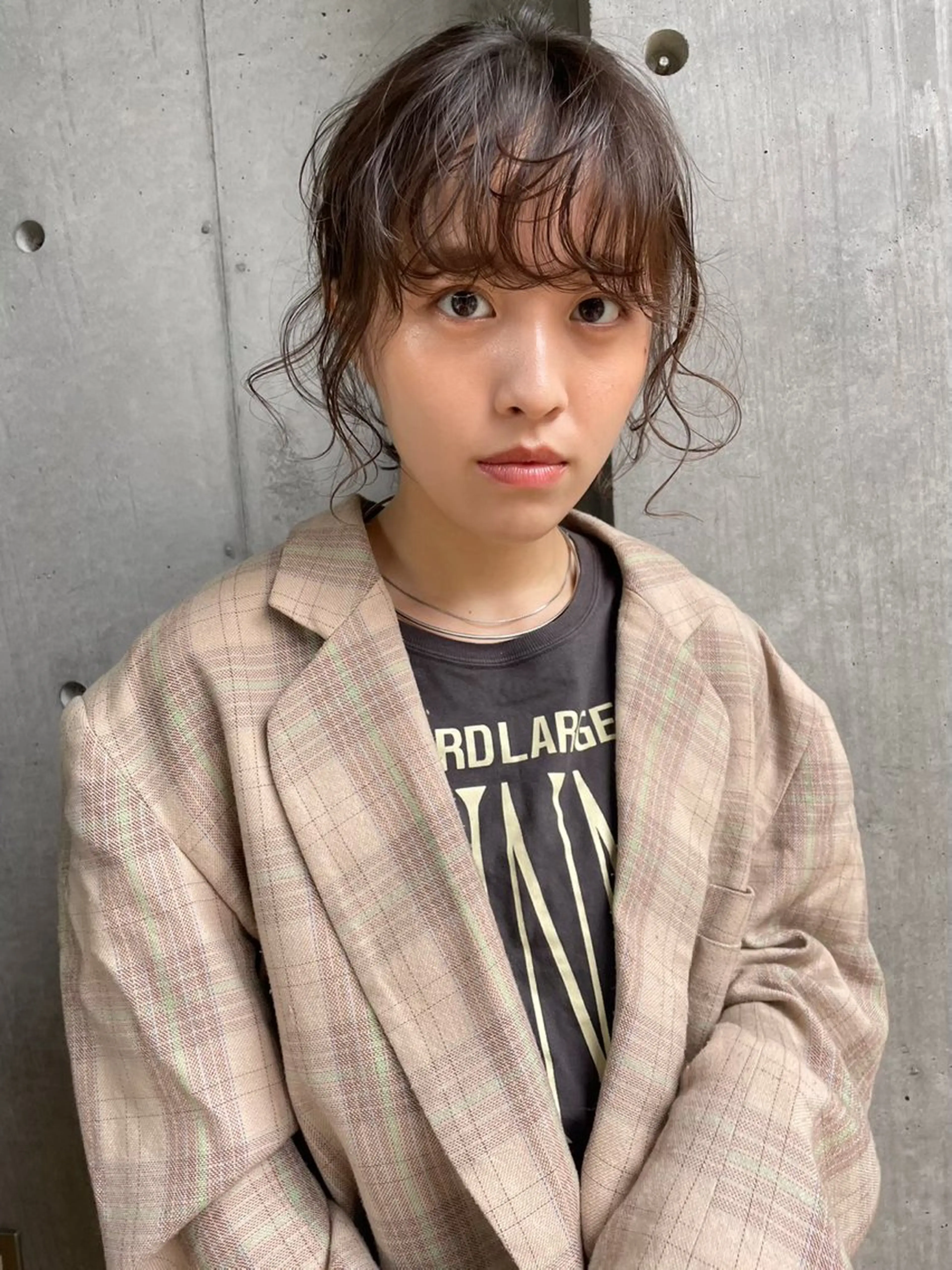 ミディアム カラー ヘアアレンジ ベージュカラー オリーブベージュ GO TODAY SHAiRE SALON表参道Polaris店所属・暖色カラー/ピンク カラー/HARUKAのヘアスタイル