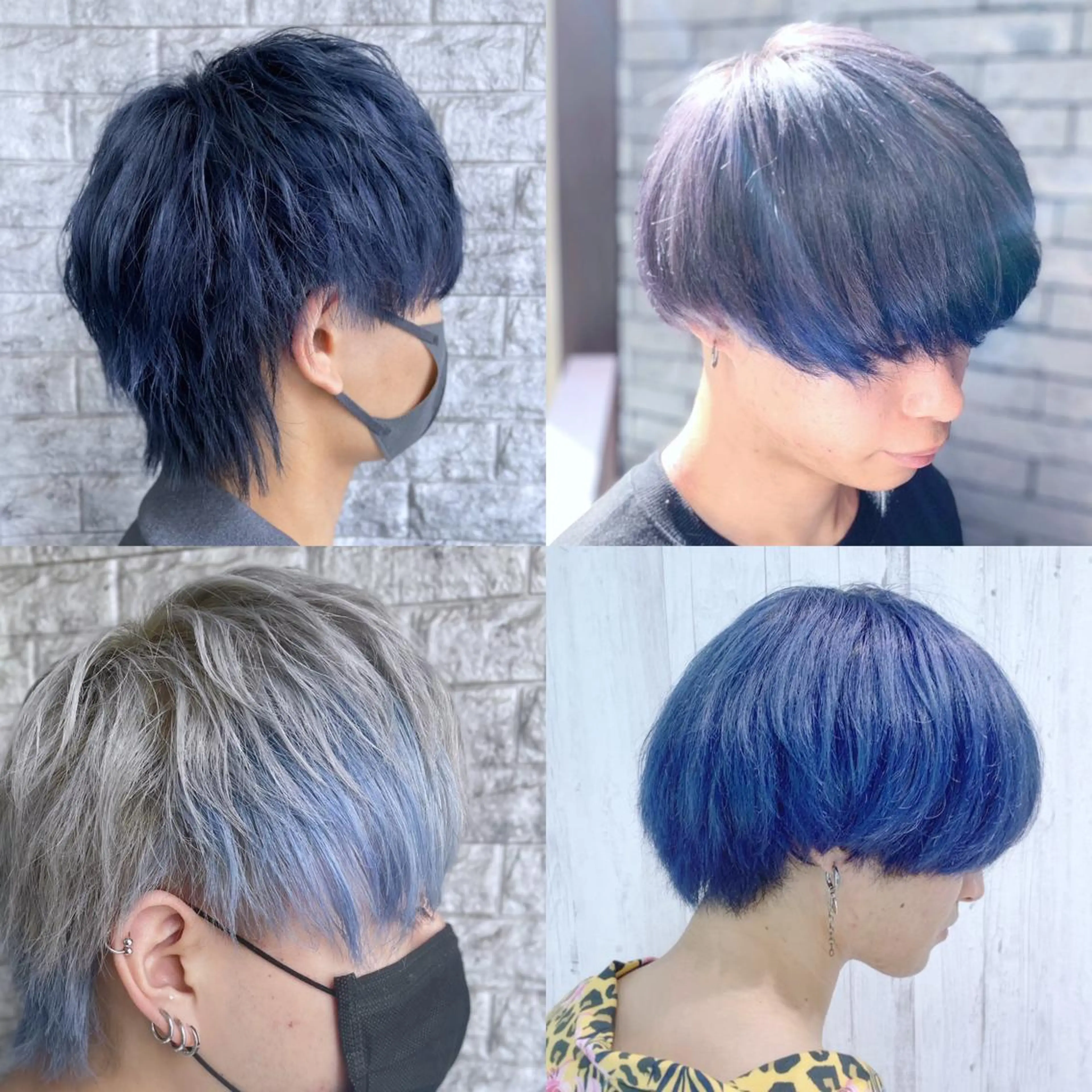 カラー EMANON新宿南口所属・🦄中性ウルフ ☁️Shiori🦄のヘアスタイル