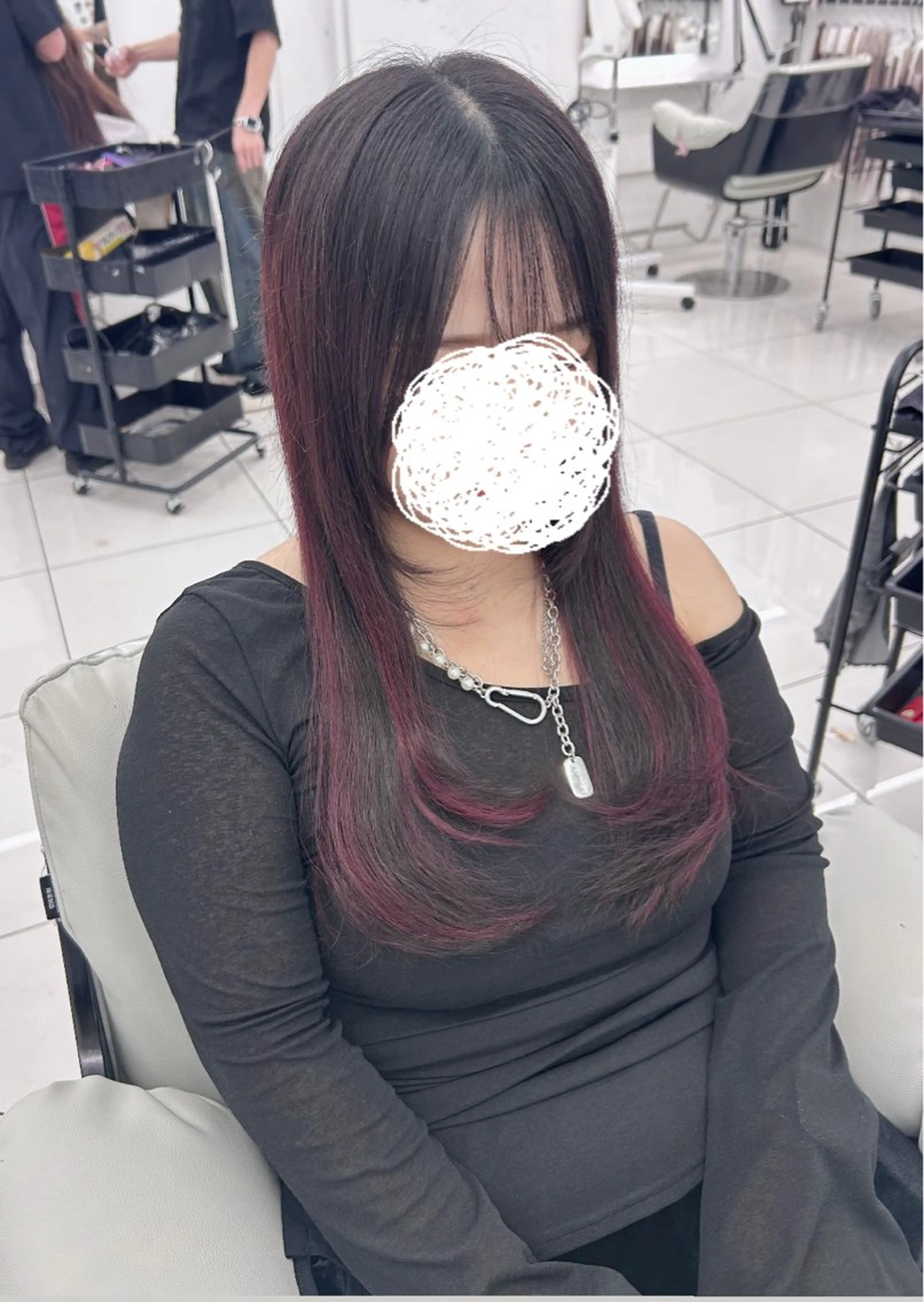 ロング エクステ 三尾 樺緒のヘアスタイル
