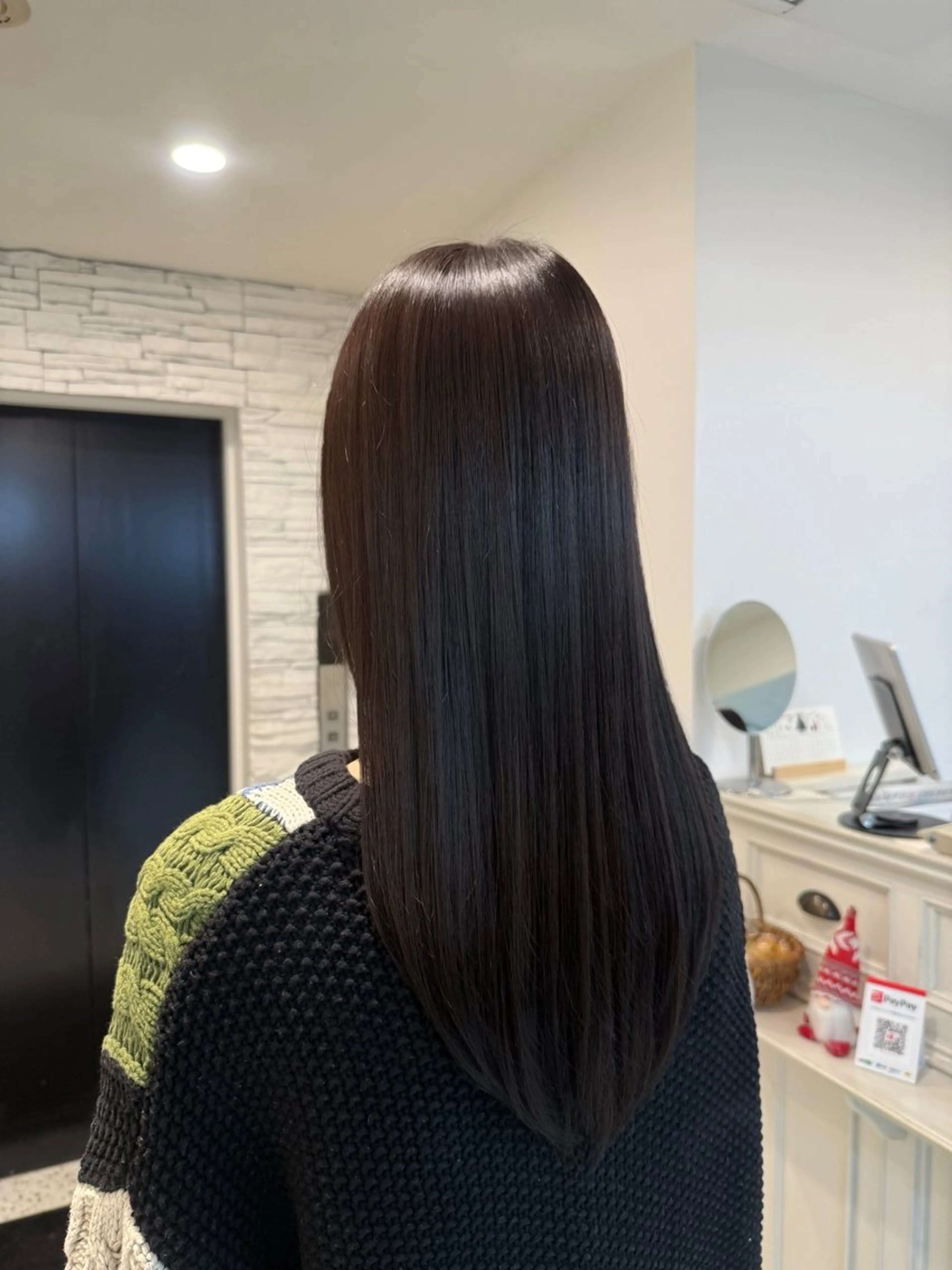 ロング カラー アッシュ アッシュブラウン ブリーチ ブラウンカラー ブリーチなしカラー ヘアカラー 透明感カラー/ RIKO🌺🥥のヘアスタイル