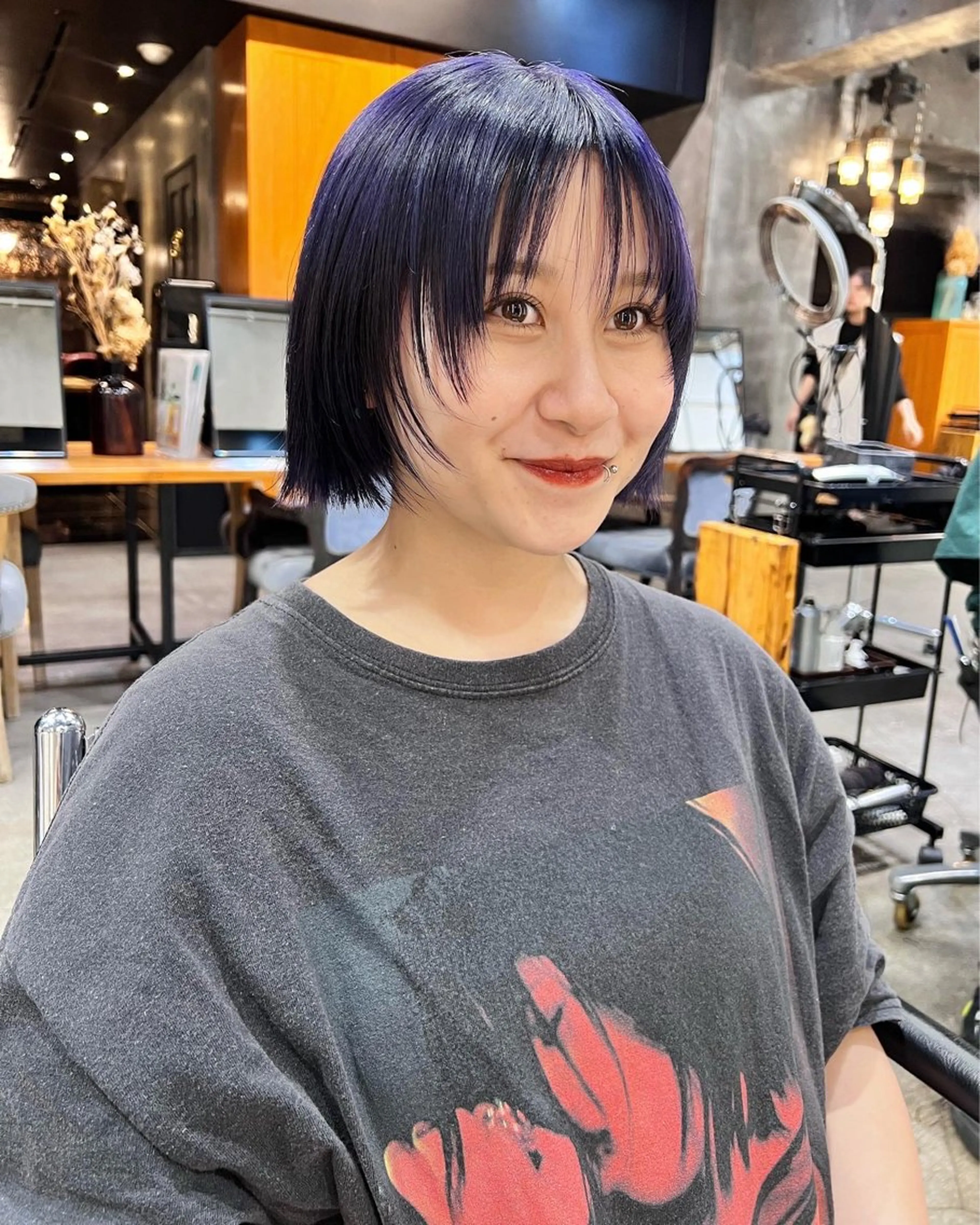 ショート カラー カット ヘアカラー haco＋所属・圧倒的デザイン力 店長🎨RENAのヘアスタイル