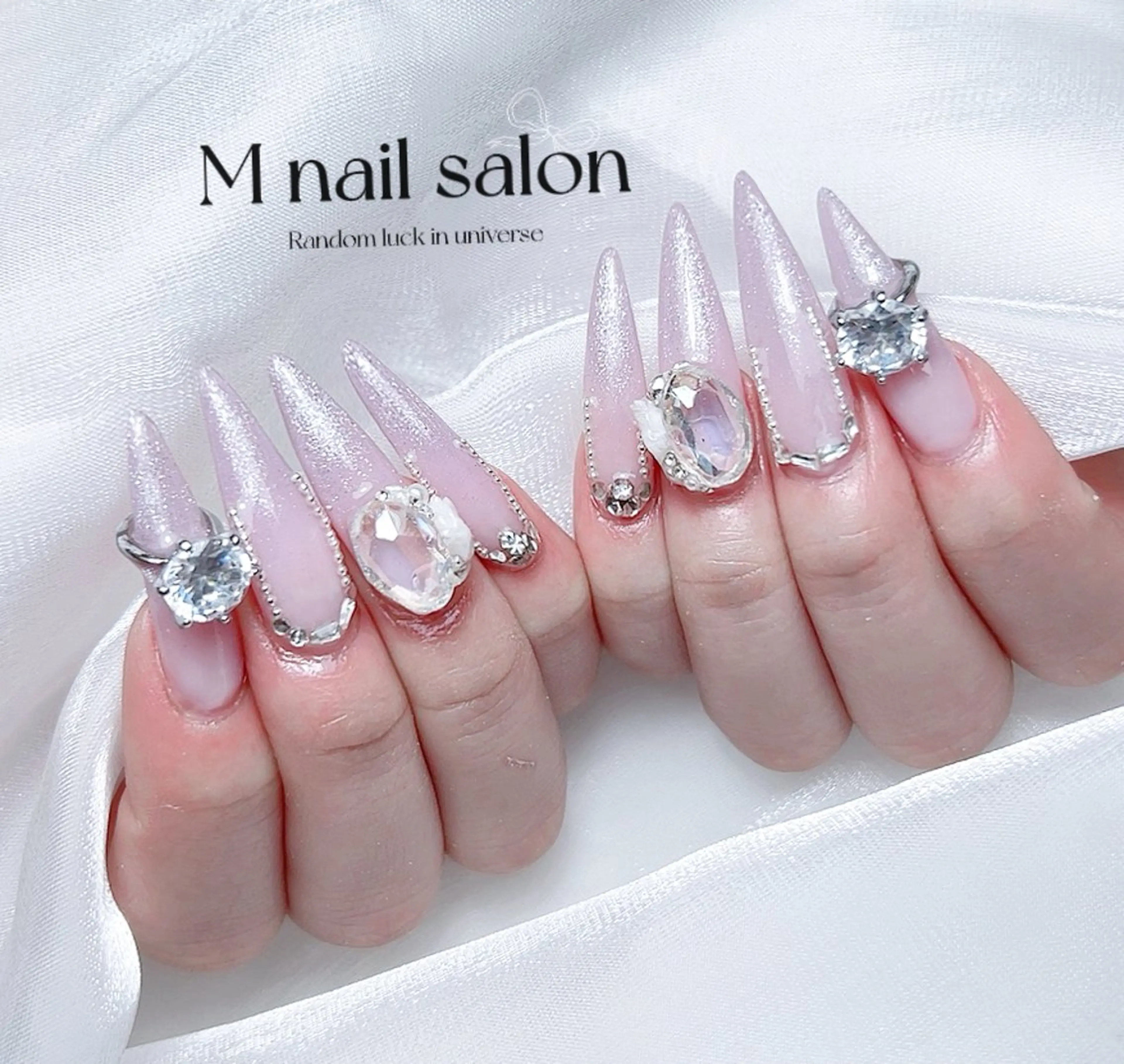 ネイル ハンドネイル M🌷nail 長さだし専門店のネイルデザイン