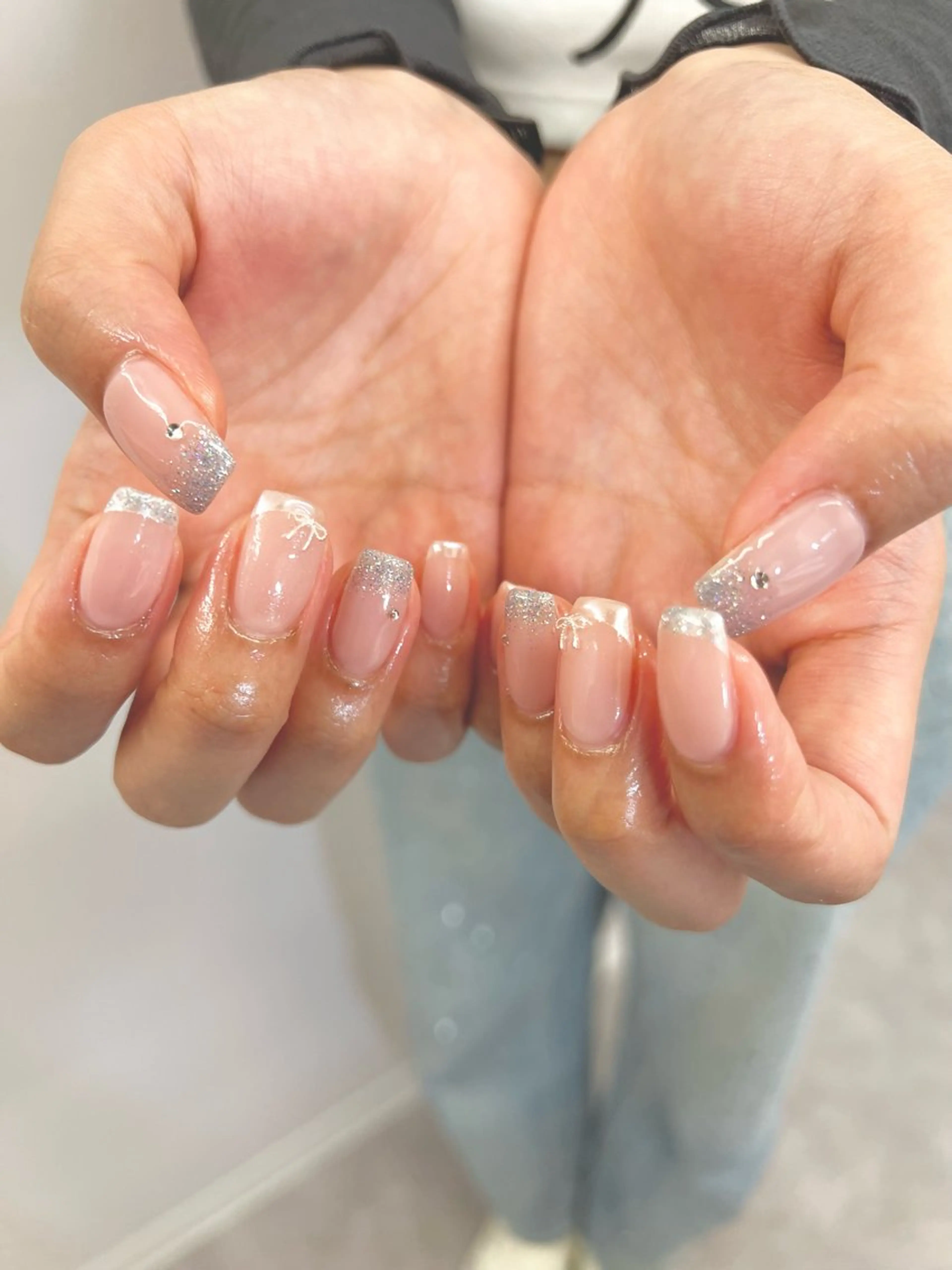 ネイル オーロラネイル フレンチネイル ジェルネイル マグネットネイル ニュアンスネイル ハンドネイル ハンドケア Bana_ Nailのその他イメージ