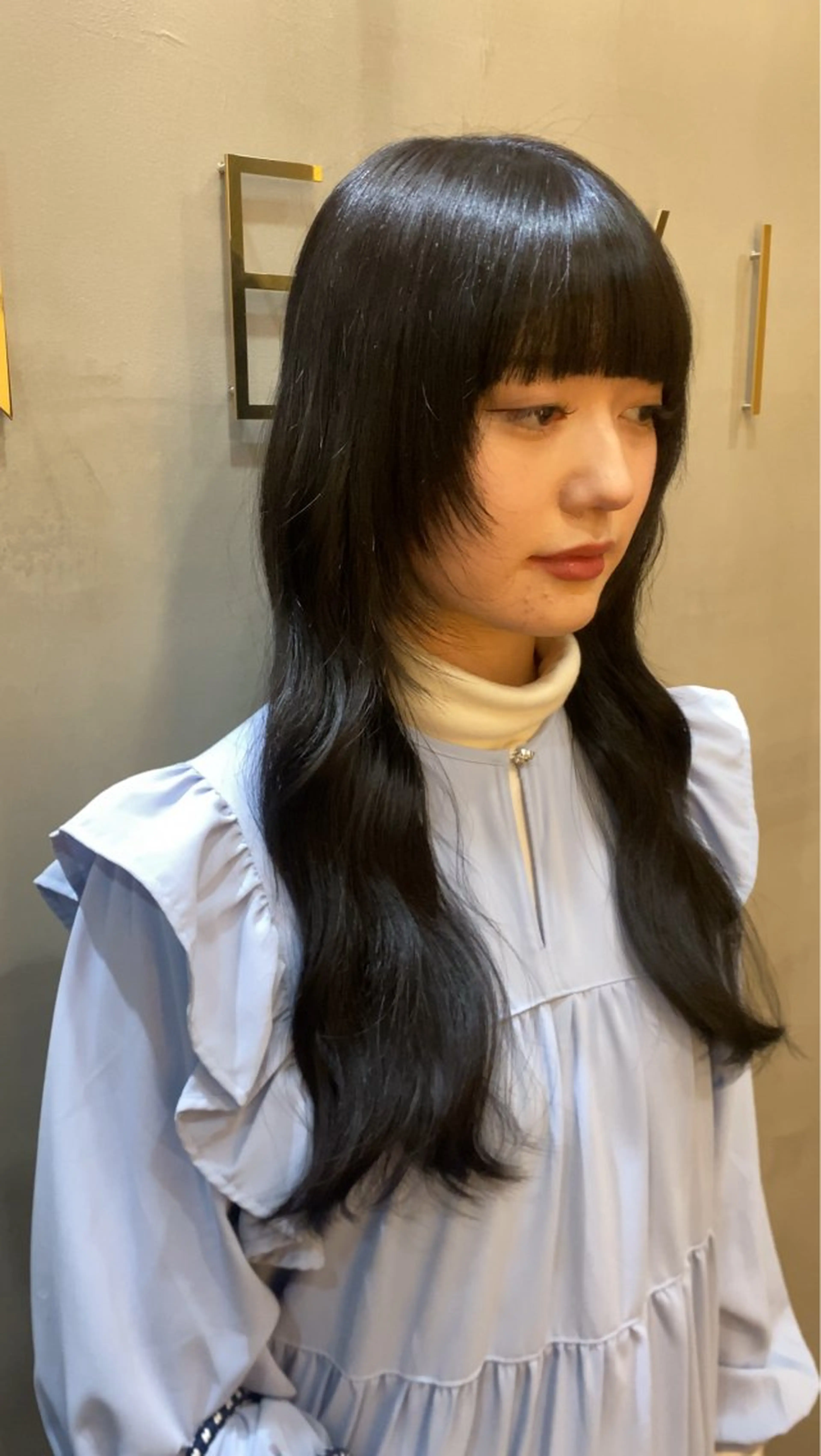 ロング カット ヘアカラー トリートメント NUMBER 天王寺YUYAのヘアスタイル