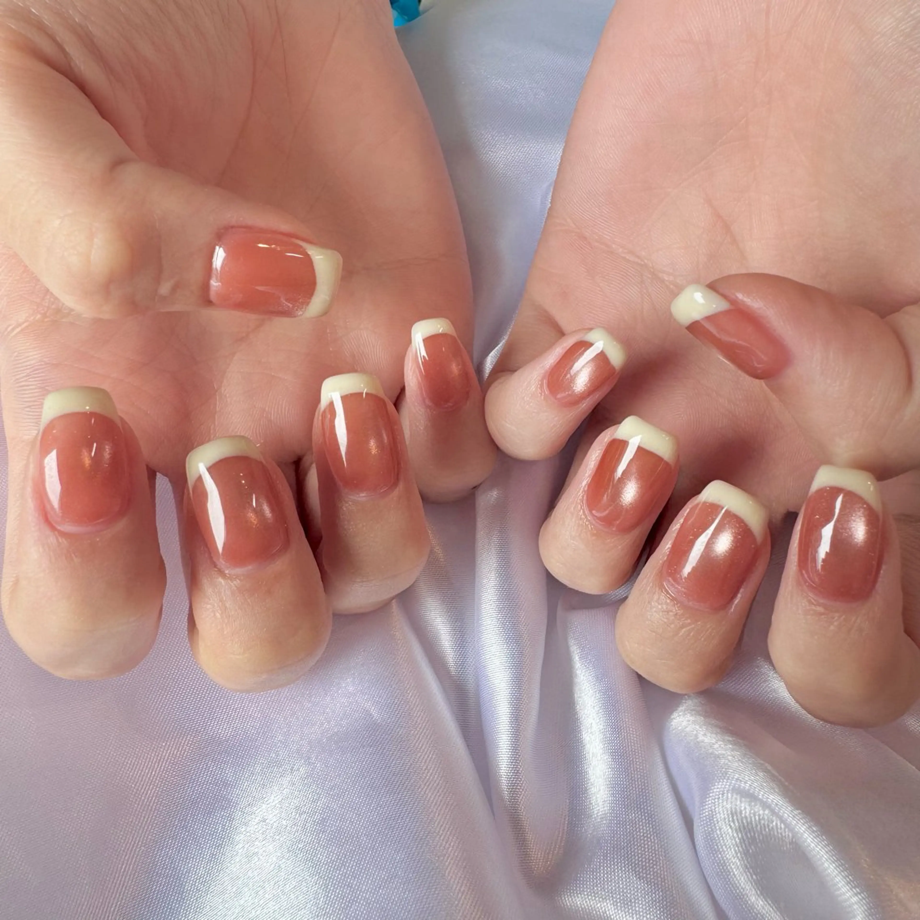 ネイル フレンチネイル ハンドネイル nail salon e'mu💐のネイルデザイン