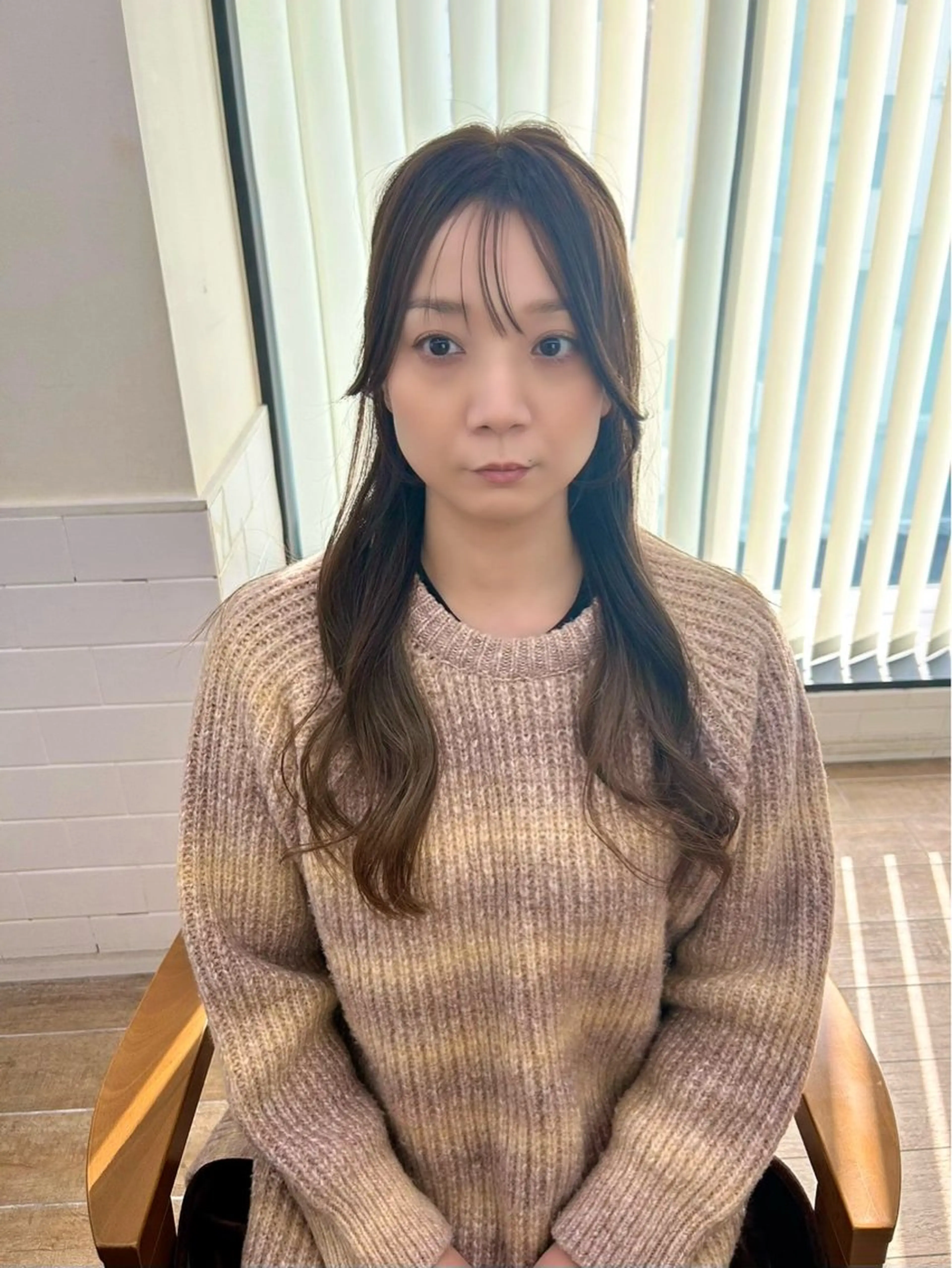 ロング カラー パーマ ヘアアレンジ メンズ キッズ 小顔顔まわり/ レイヤー🌿JUNのヘアスタイル