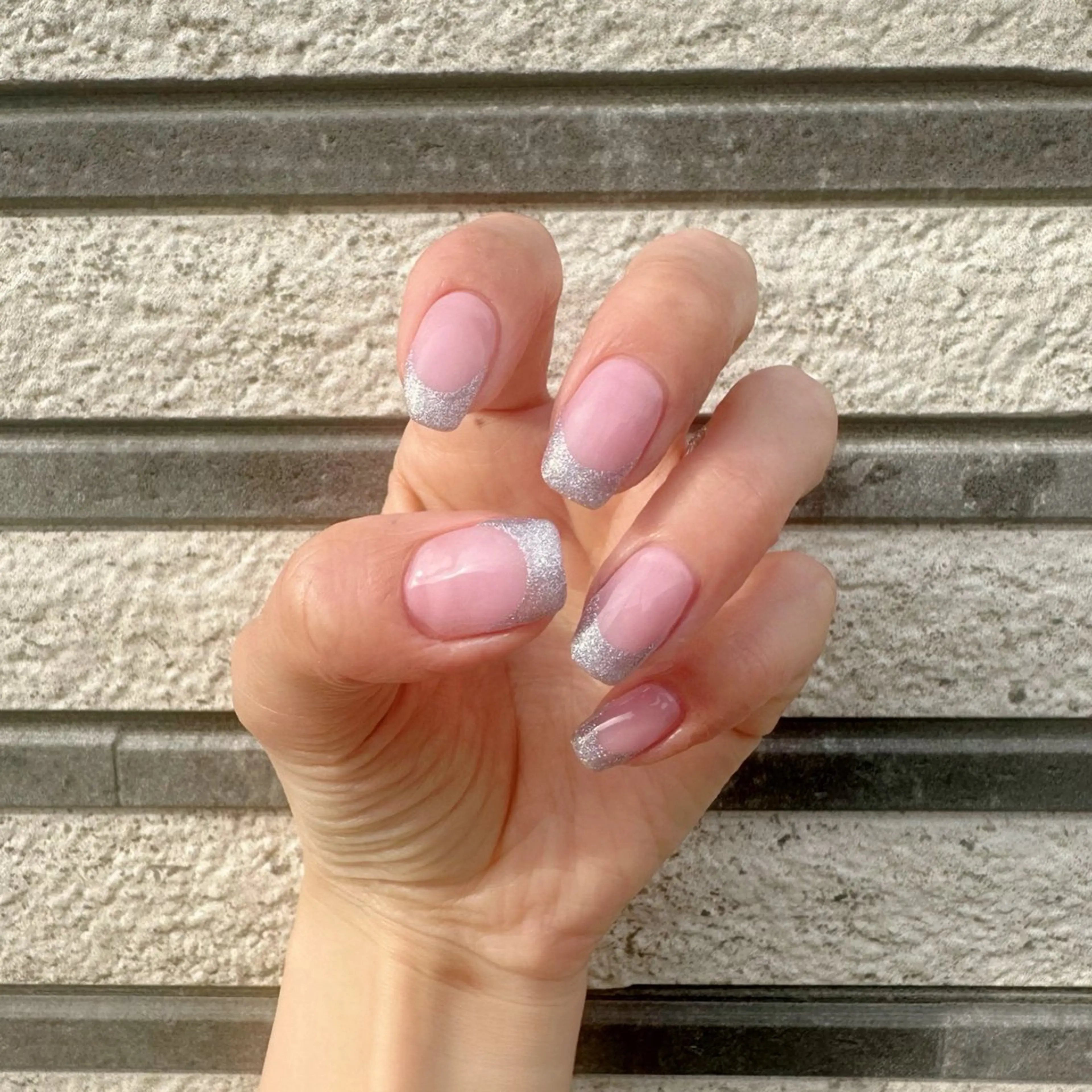 ネイル クリアネイル フレンチネイル 氷ネイル・うるうるネイル 韓国ネイル ラメ(グリッター) 🪞KAPE NAIL 🪞のネイルデザイン