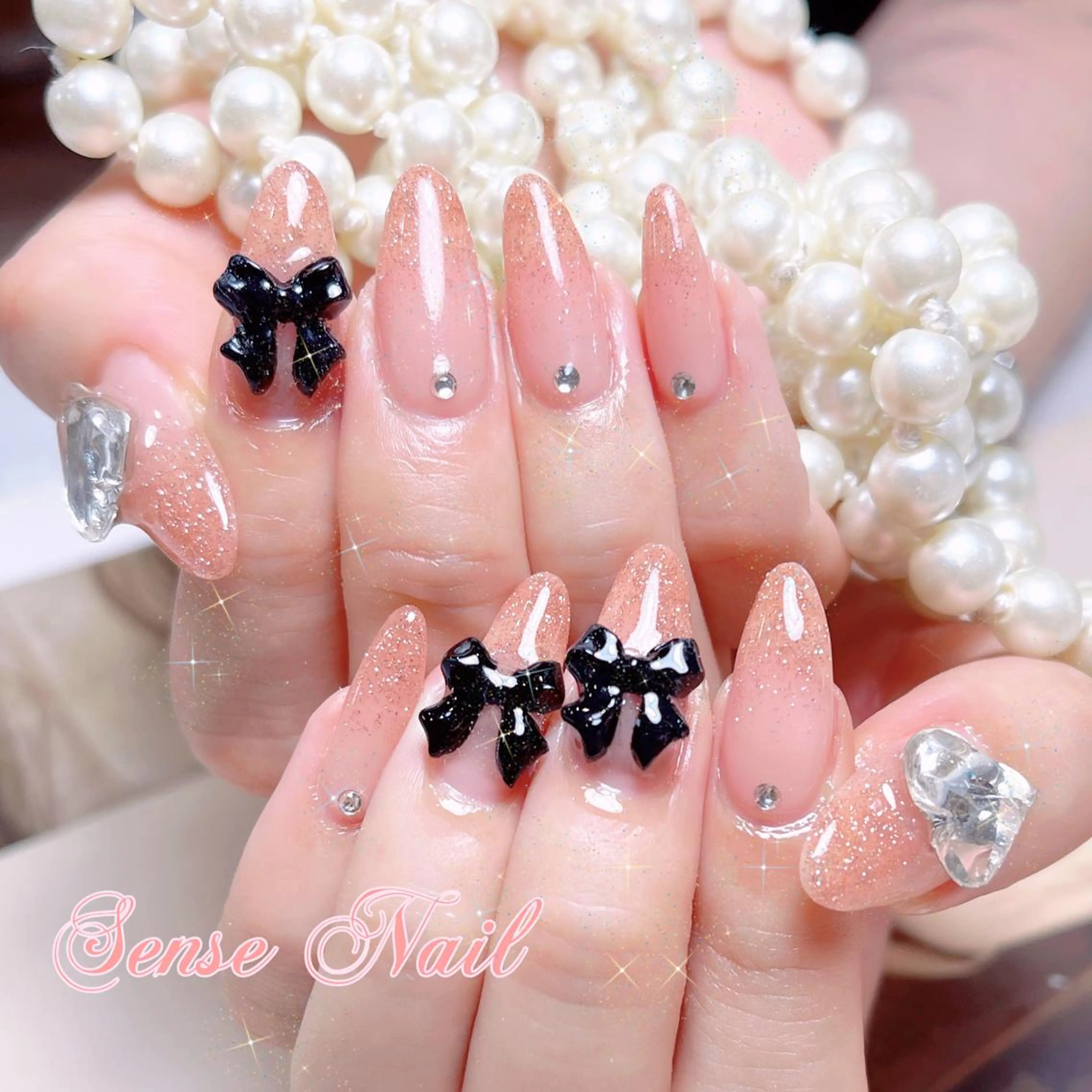 ネイル ハート ハンドネイル ハンドケア 🎀Sense Nail渋谷店🎀のネイルデザイン