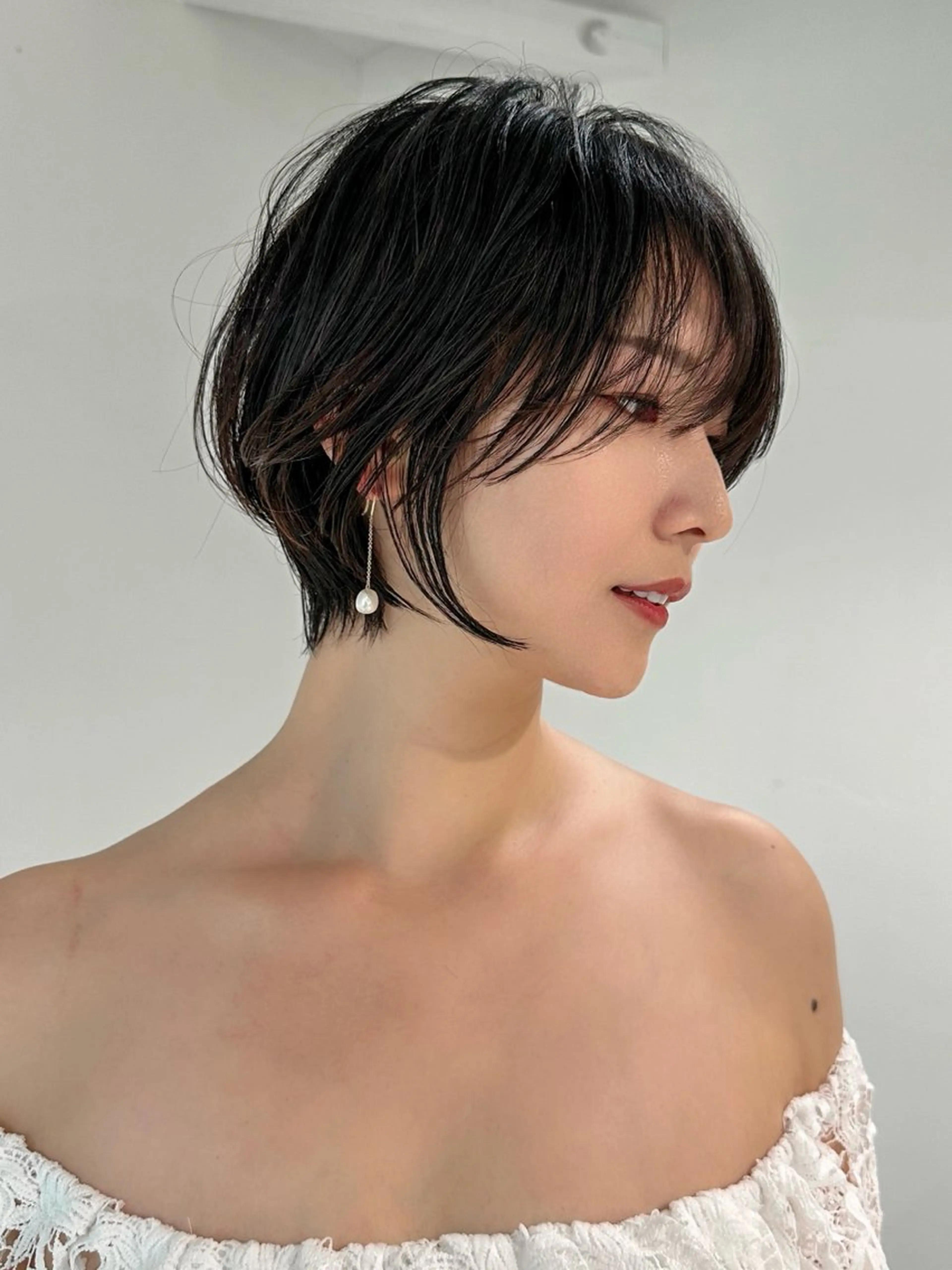 ショート ボブ 顔周りカット 髪質改善 ショートヘア 縮毛矯正 カット ヘアカラー トリートメント ヘッドスパ taiga ショート /レイヤー/矯正🌈のヘアスタイル