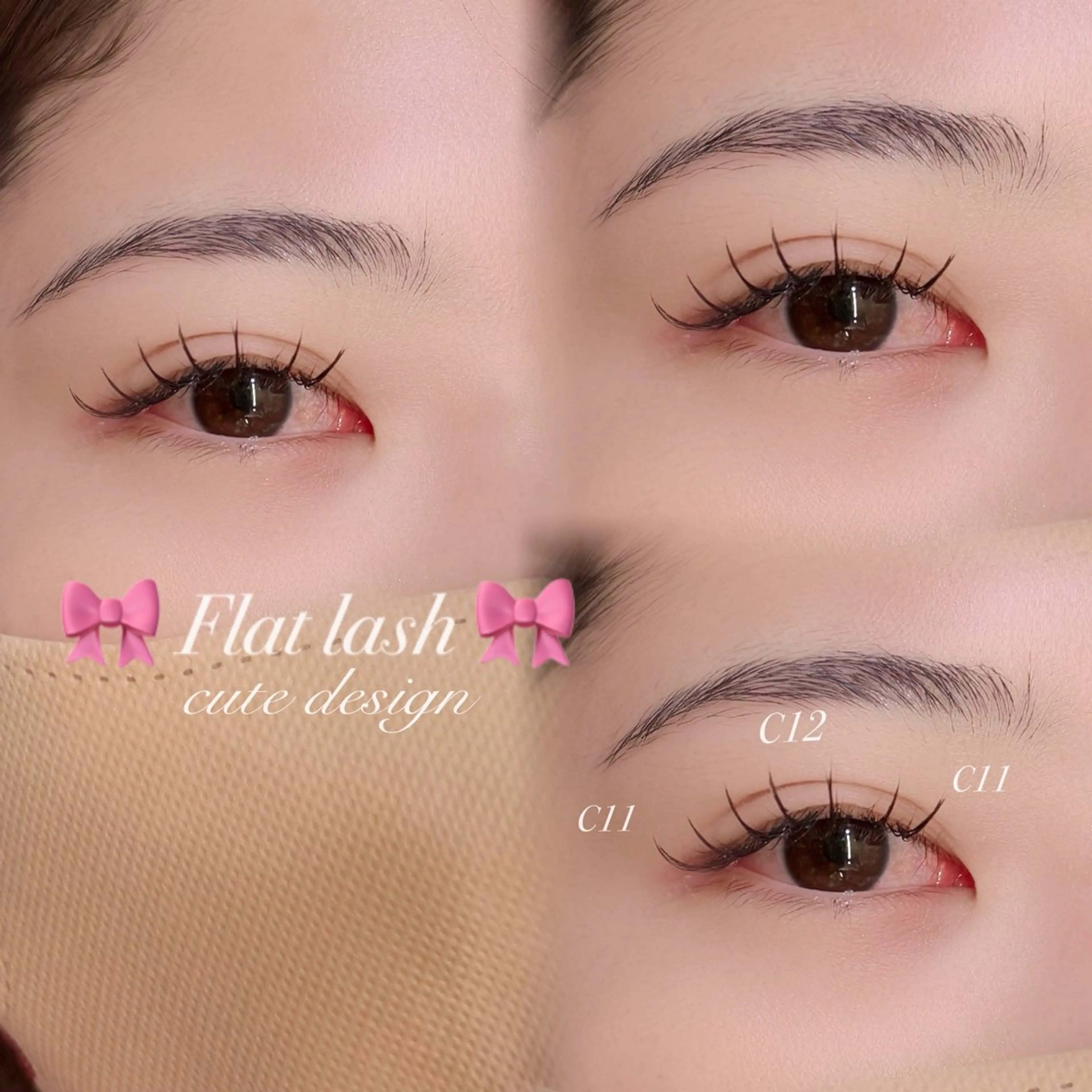 マツエク・マツパ 束感まつ毛 フラットラッシュ ワンホンマツエク マツエク fein.Ruka ♡垢抜け美眉のマツエク・マツパデザイン