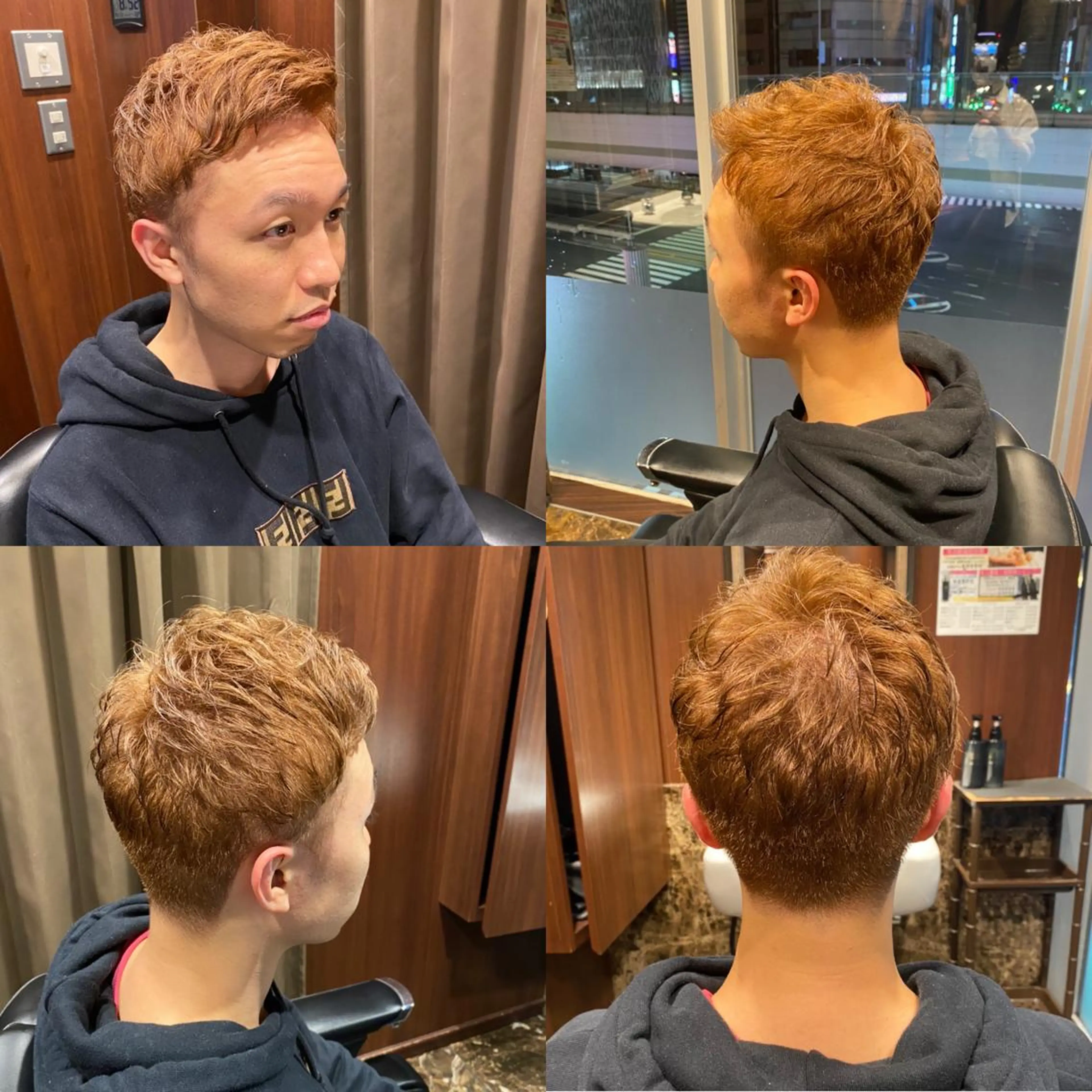 ミディアム カラー メンズ 高橋 亜美奈のヘアスタイル