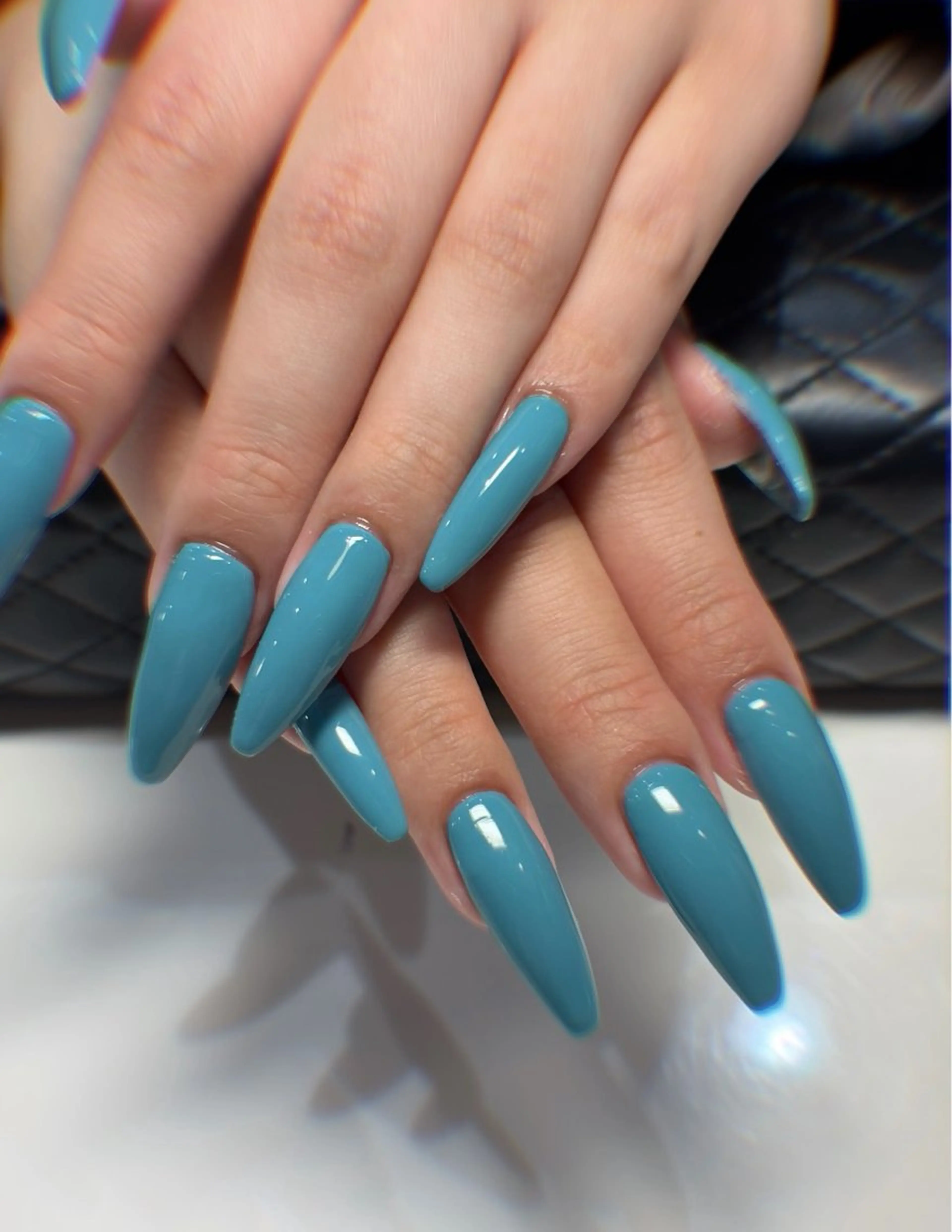 ネイル ロングネイル ワンカラーネイル ハンドネイル iguchi sanaのネイルデザイン