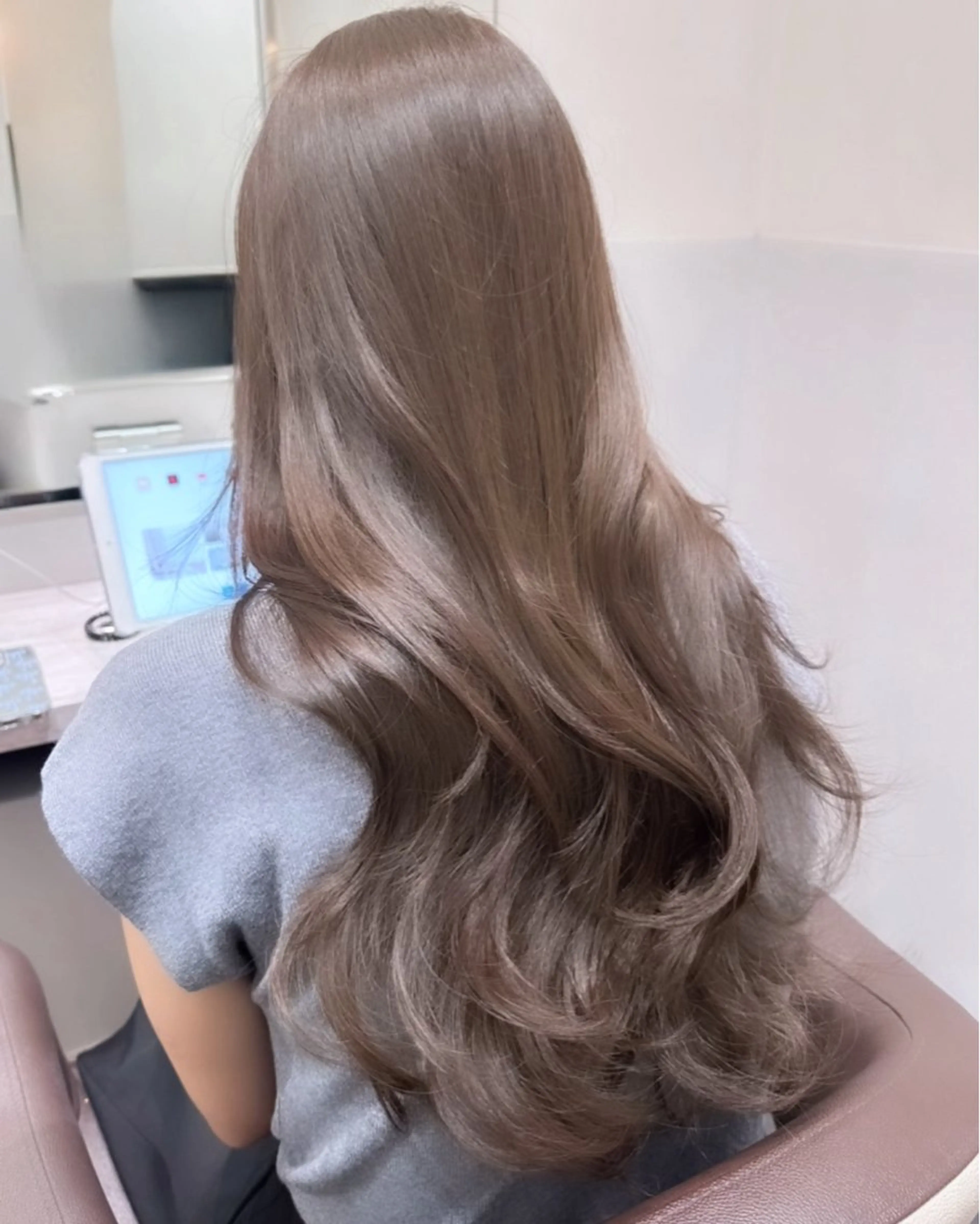 ロング カラー ヘアカラー トリートメント ヘアセット IVE所属・ダブルカラー🤍 髪質改善／原島のヘアスタイル