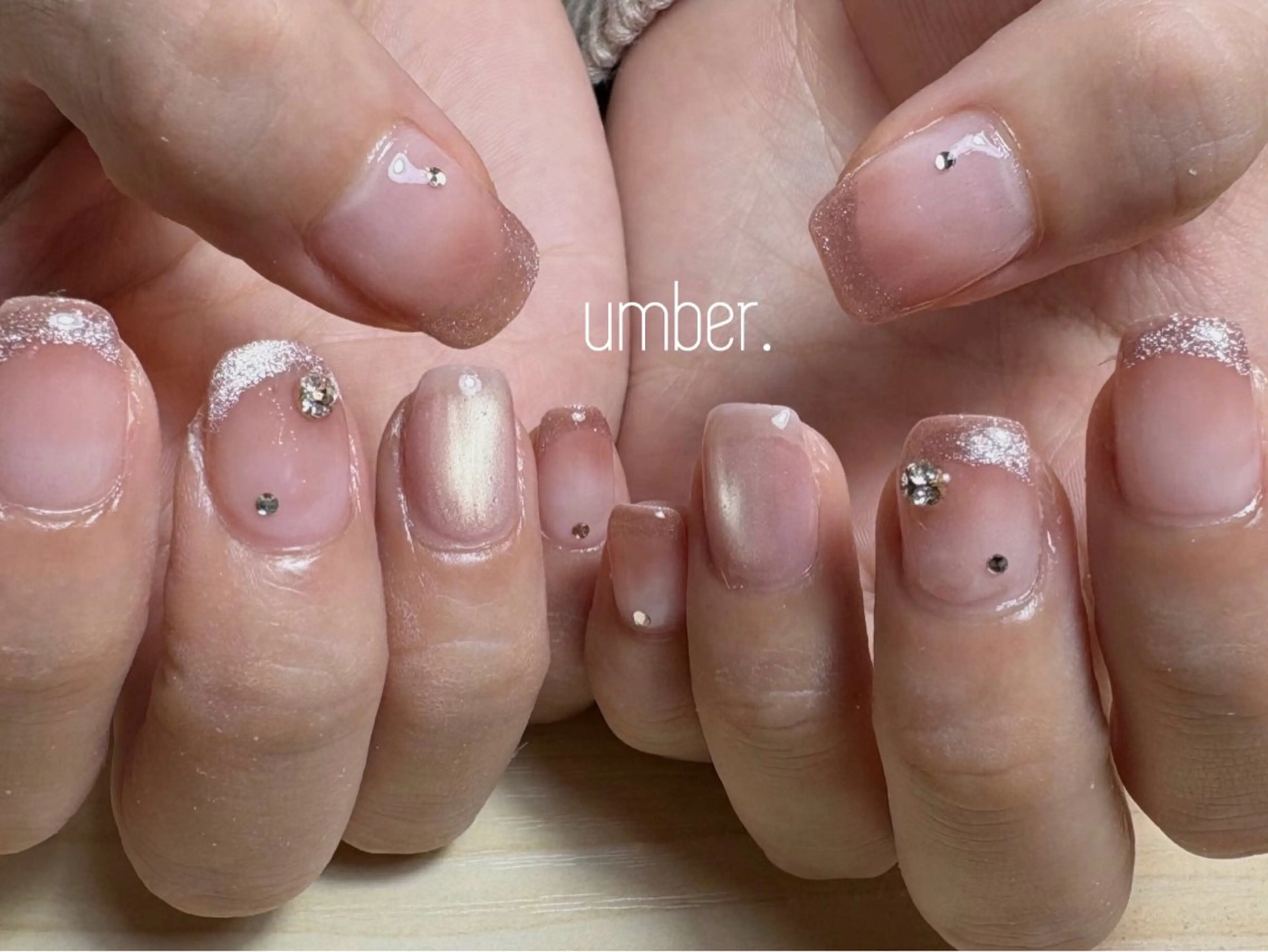 ネイル ハンドネイル umber 三茶1分のネイルデザイン