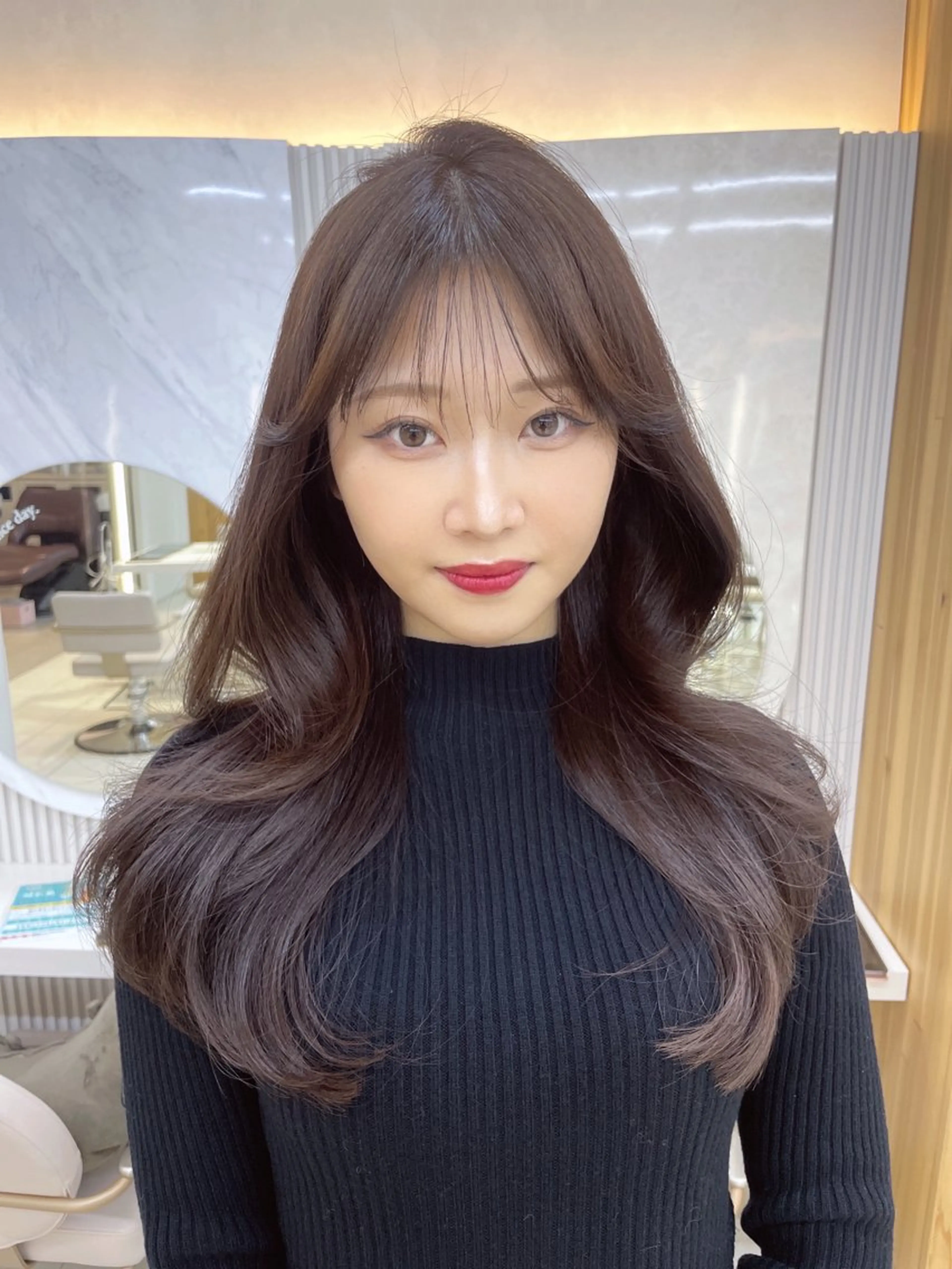 ロング 顔周り/透明感カラー /韓国ヘア/TAKUのヘアスタイル