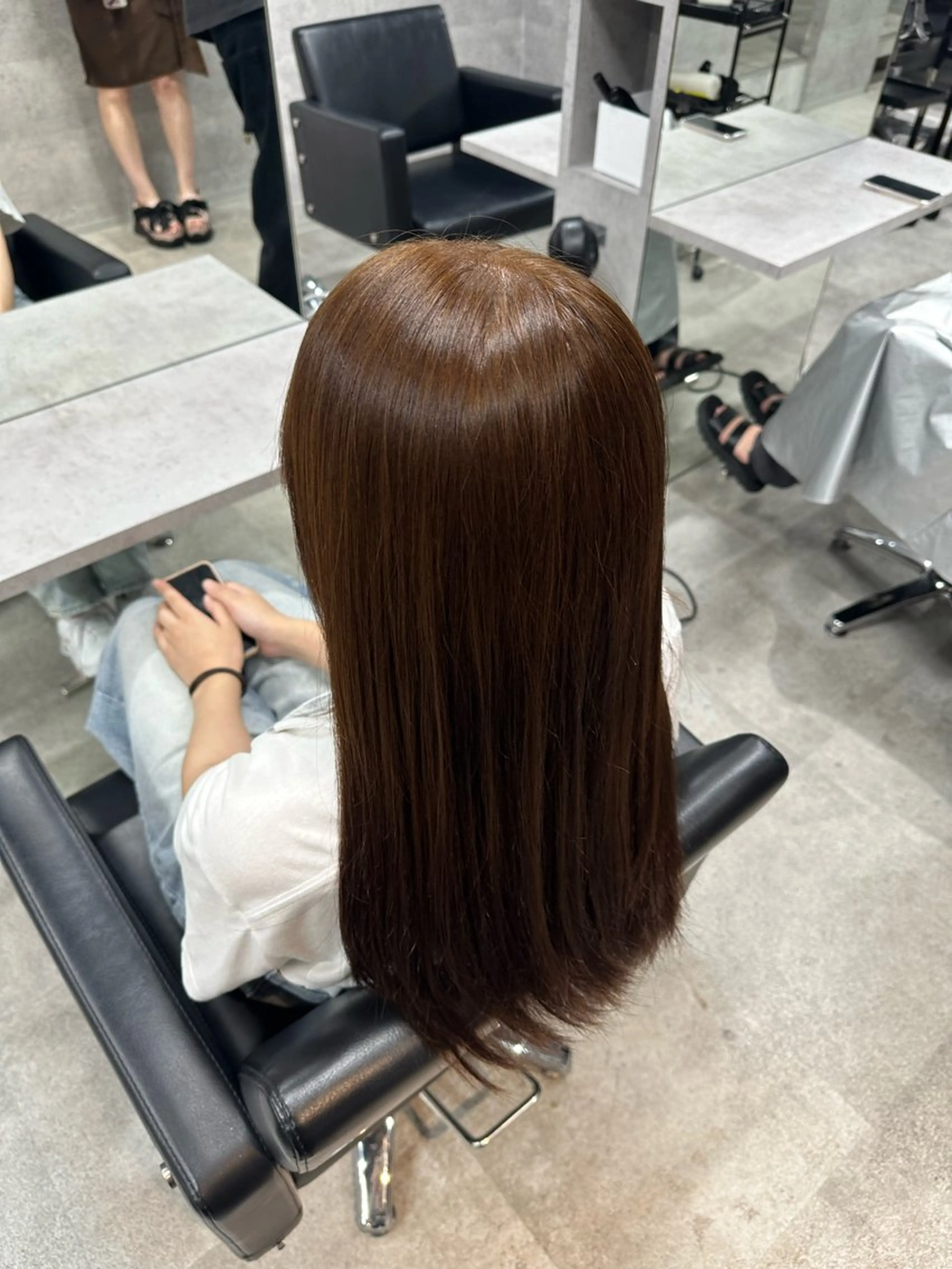 セミロング 藤田 純平のヘアスタイル