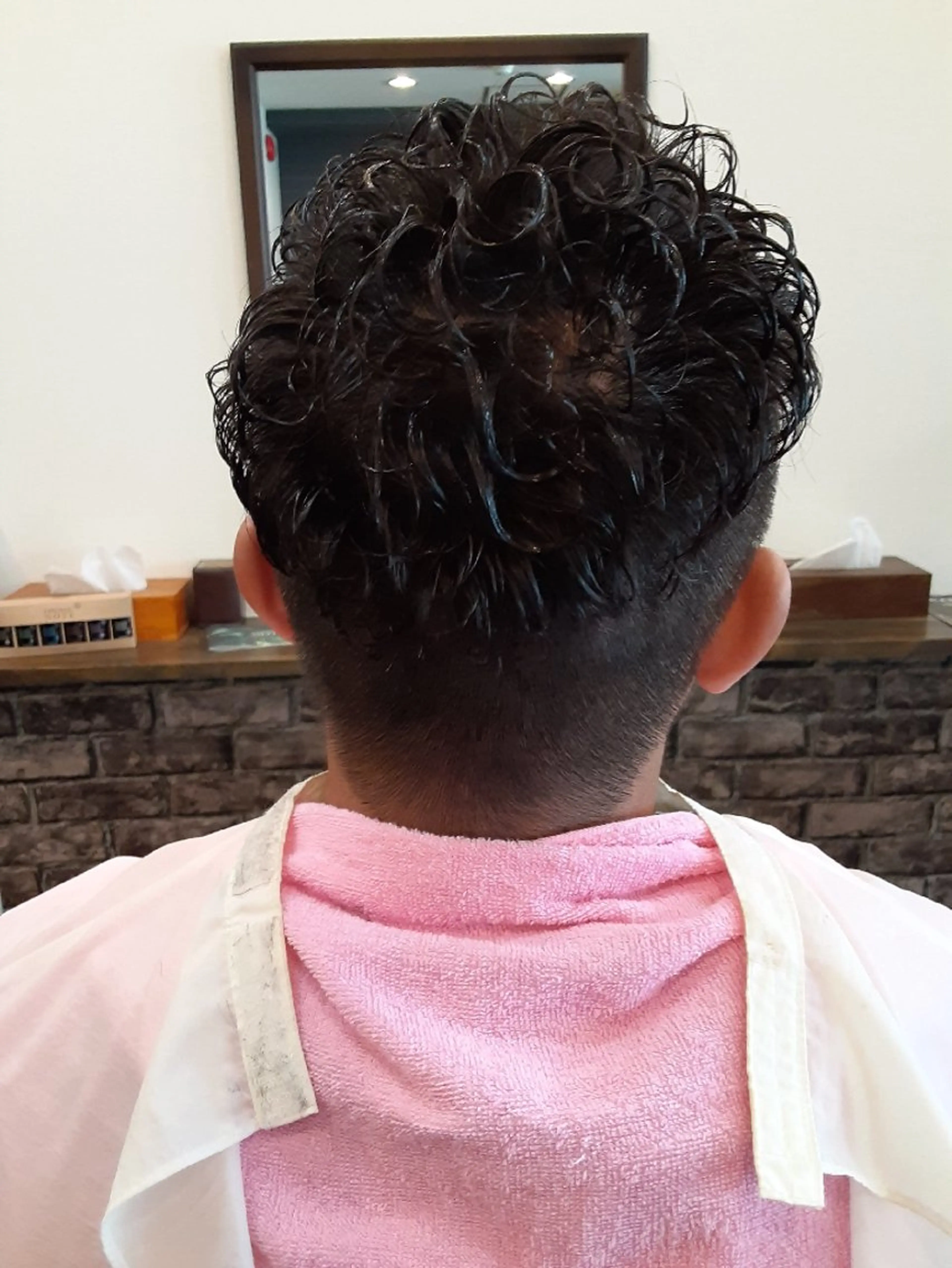 ショート メンズ パーマ 似合わせカット カット パーマ トリートメント ヘアセット ルシア美容室|岸和田 《メンズ歓迎!》山﨑のヘアスタイル