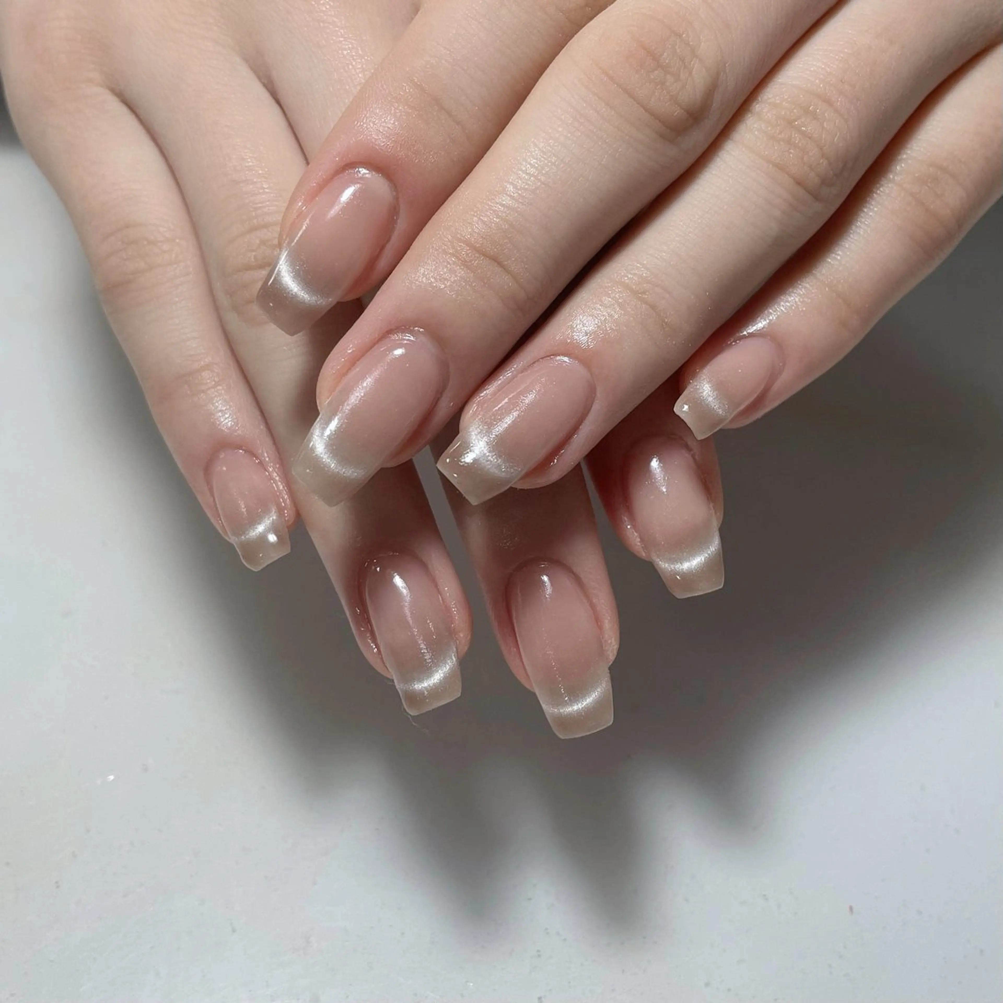 ネイル アートネイル フレンチネイル ジェルネイル グラデーション 韓国ネイル ハンドネイル 久保田 マリコのネイルデザイン