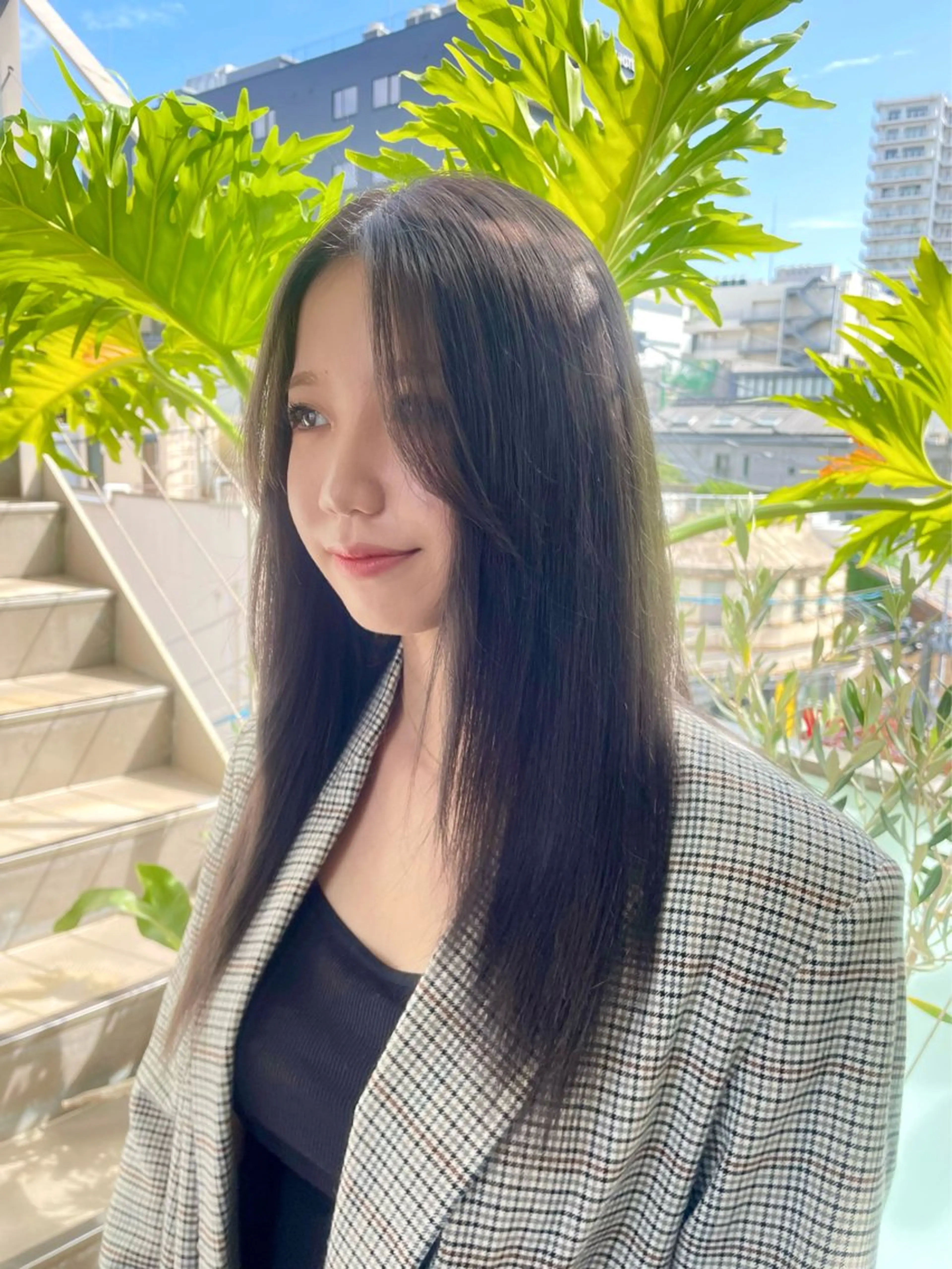 ロング カラー 透明感カラー グレージュ カノン/アニオタ🧡 暖色/酸性ストレートのヘアスタイル