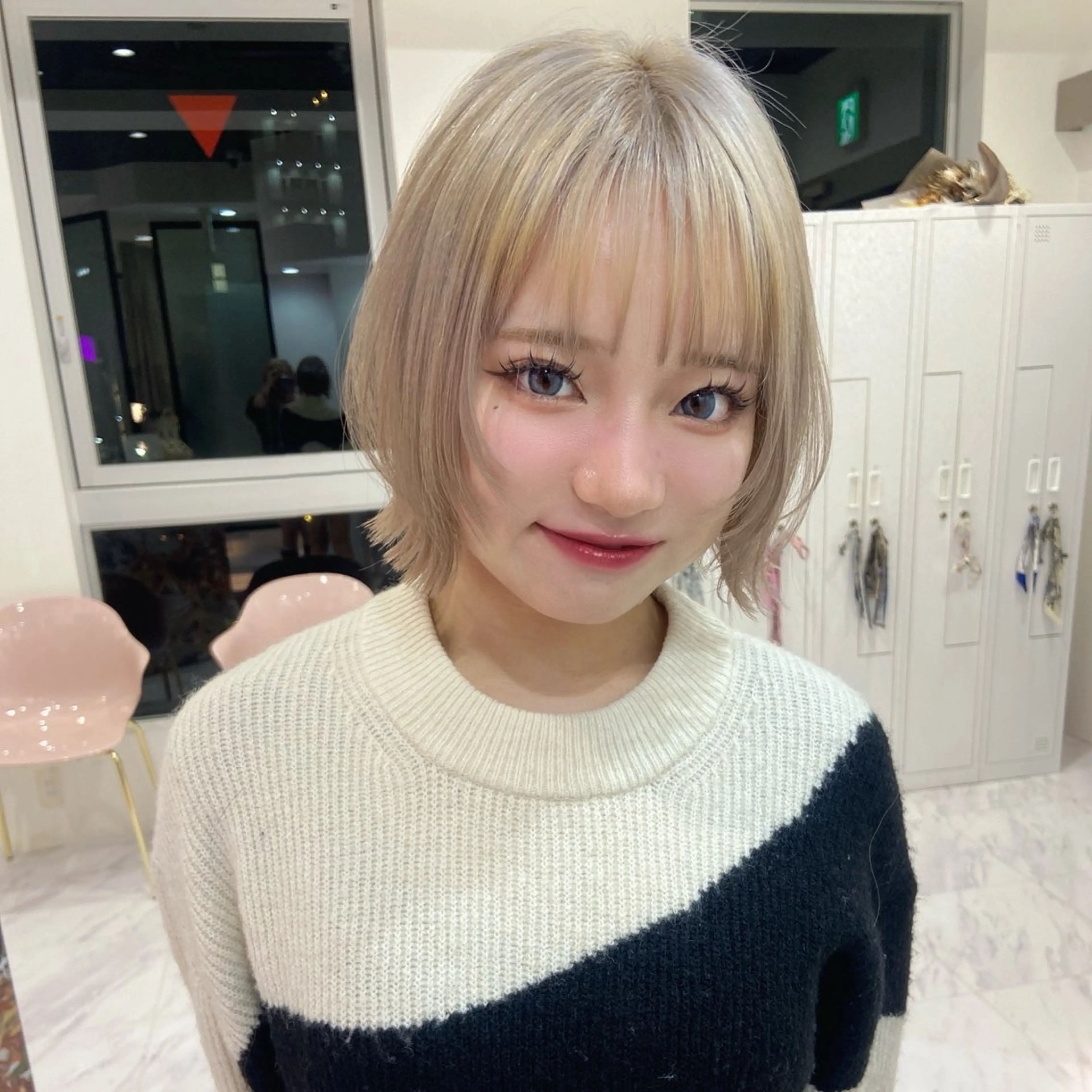 ショート カット ヘアカラー トリートメント 名駅/ハイトーン /Y2k/YUNAのヘアスタイル