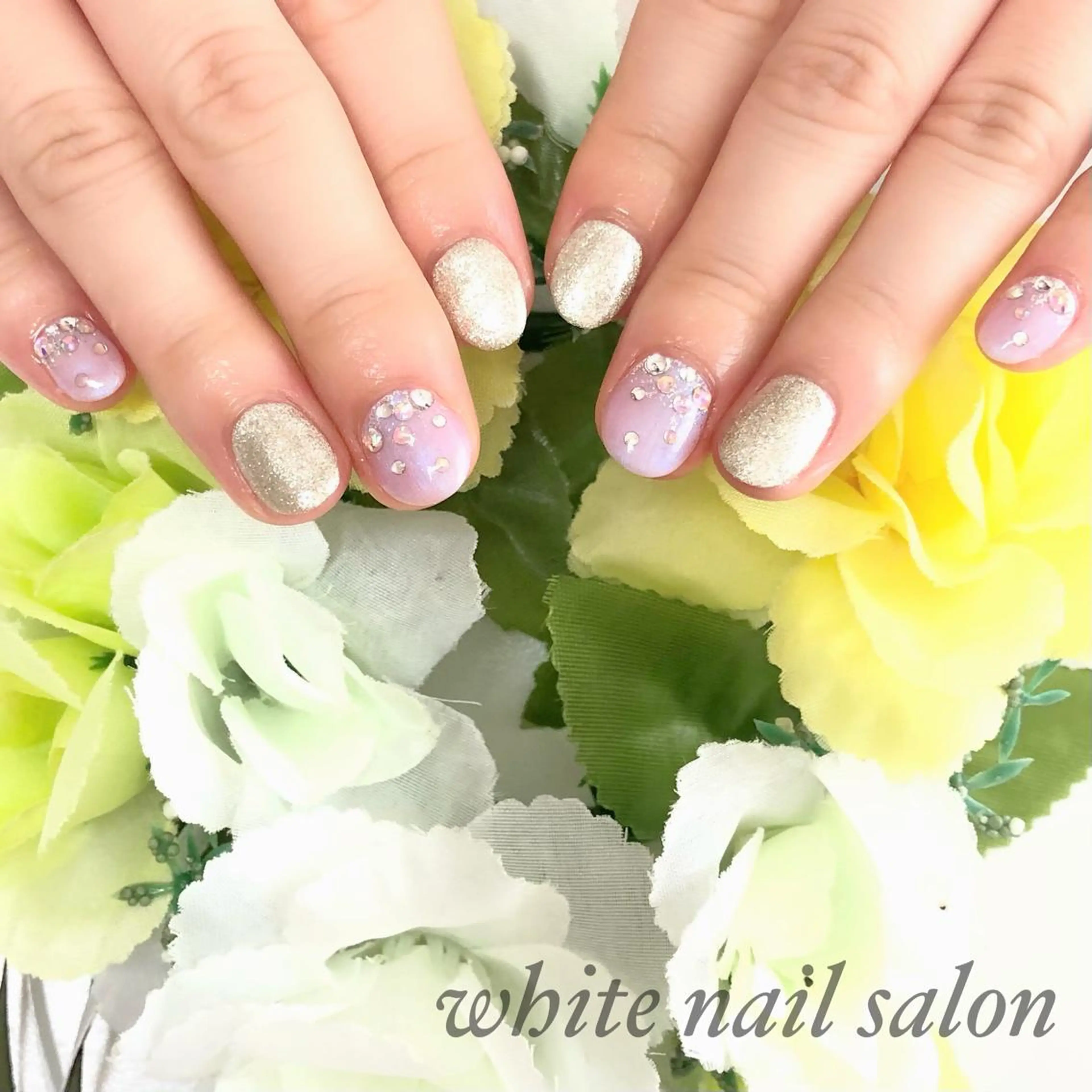 ネイル アートネイル フレンチネイル ジェルネイル ハードジェル 持ち込み ハンドネイル white nail salonのネイルデザイン