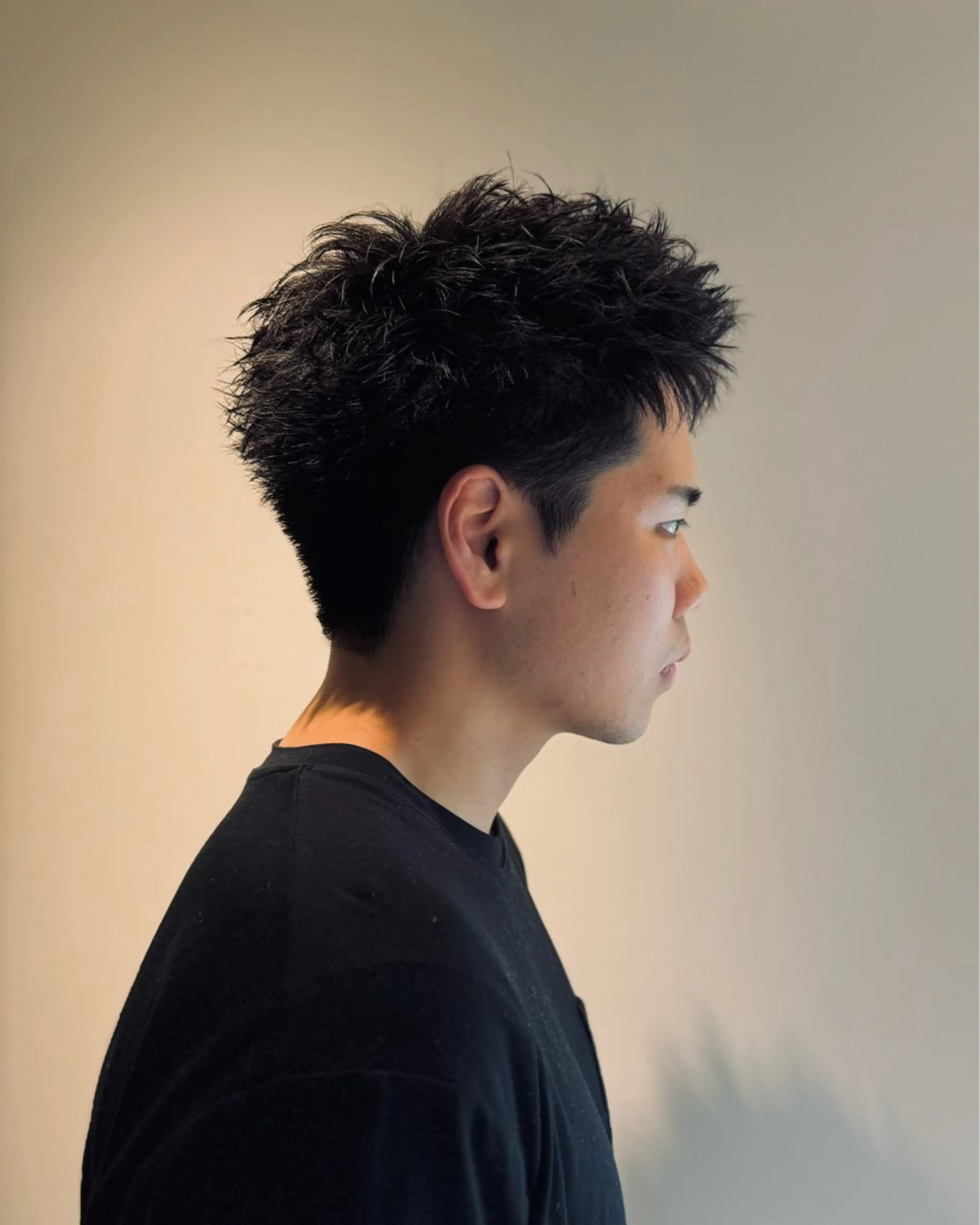 ショート パーマ メンズ メンズパーマ ショートヘア カット パーマ スパイキーショート 大人パーマ 丸山のヘアスタイル