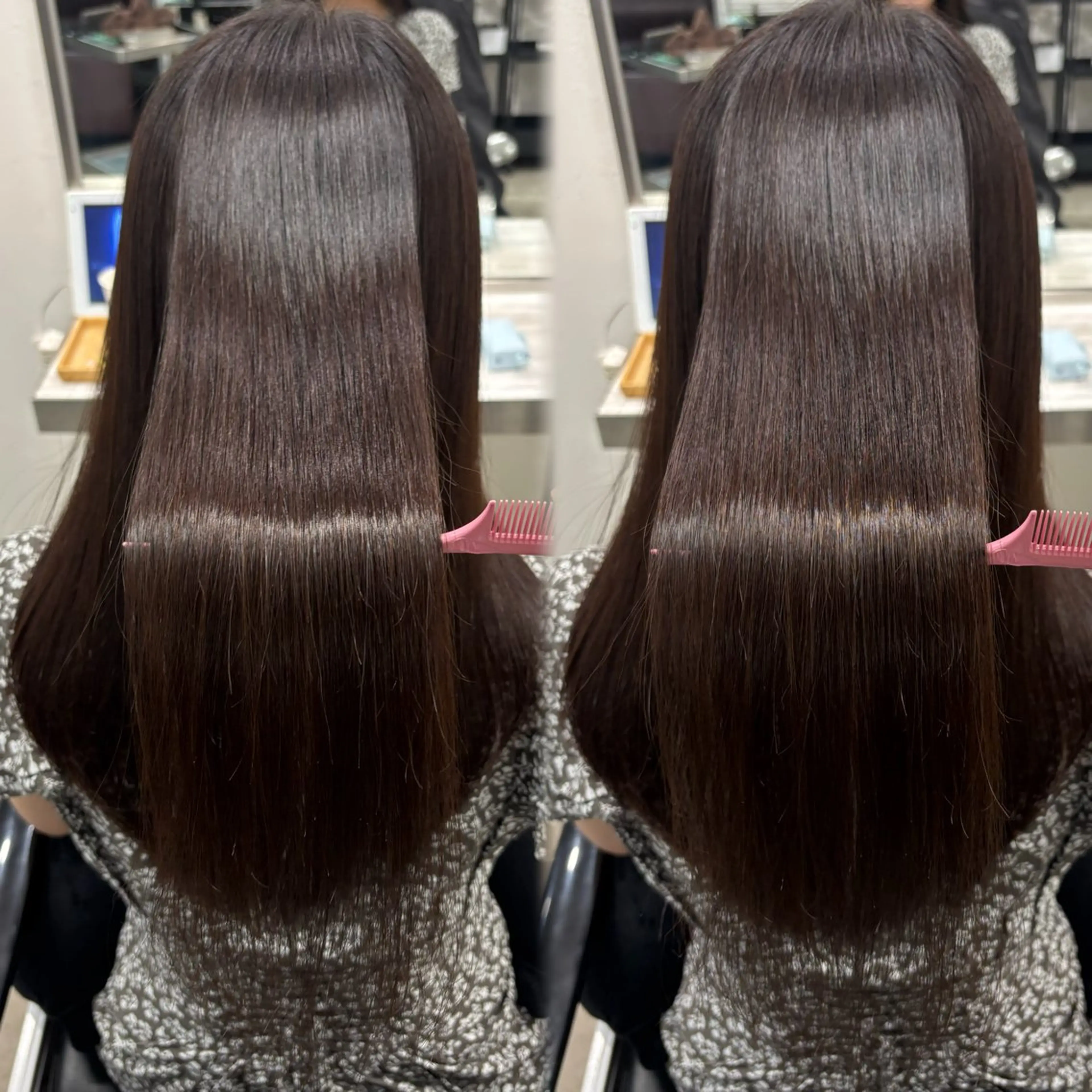 ロング 髪質改善ストレート /暖色カラー🎀🪞のヘアスタイル