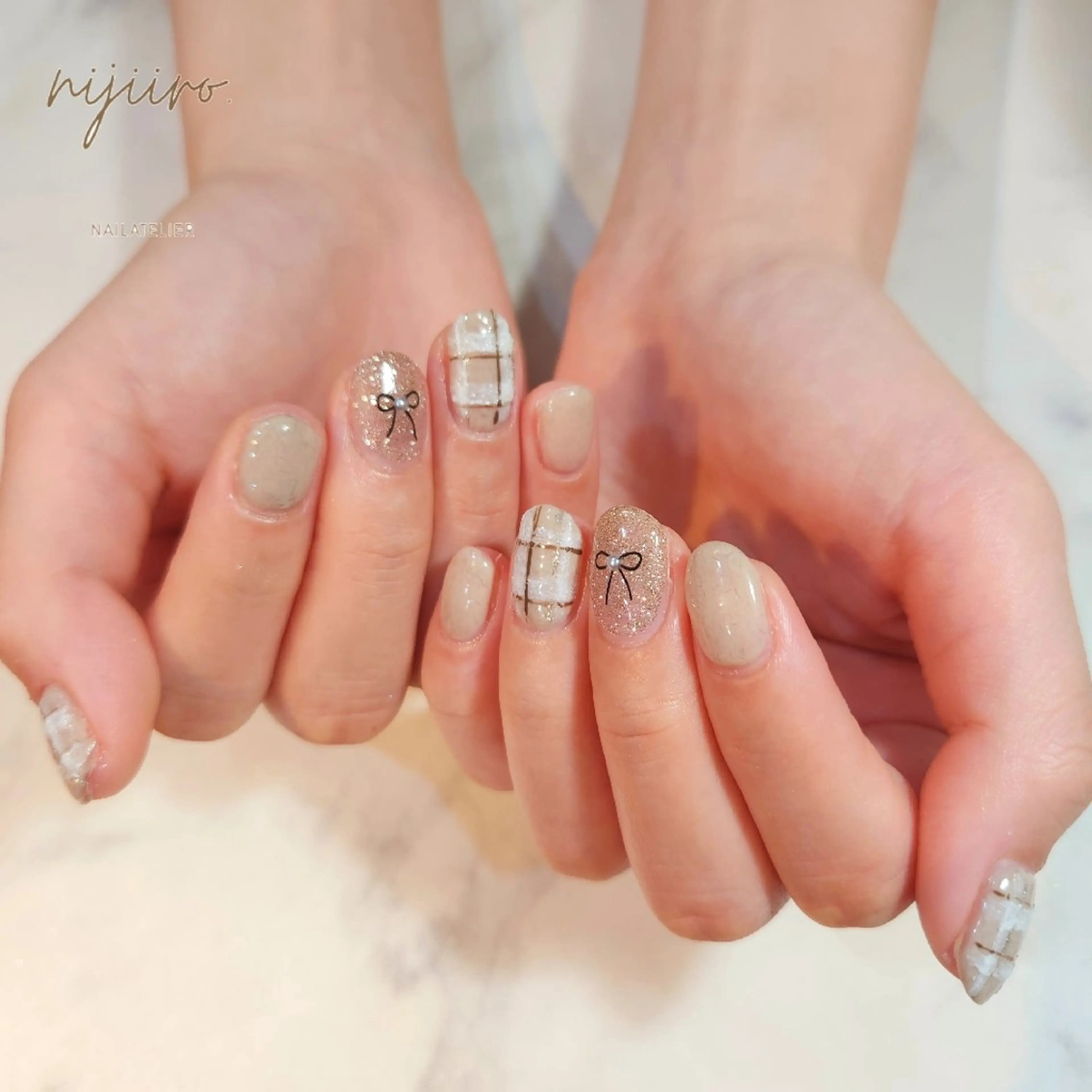 ネイル ハンドネイル nailatelier nijiiro.所属・nijiiro🌈 サトウのネイルデザイン