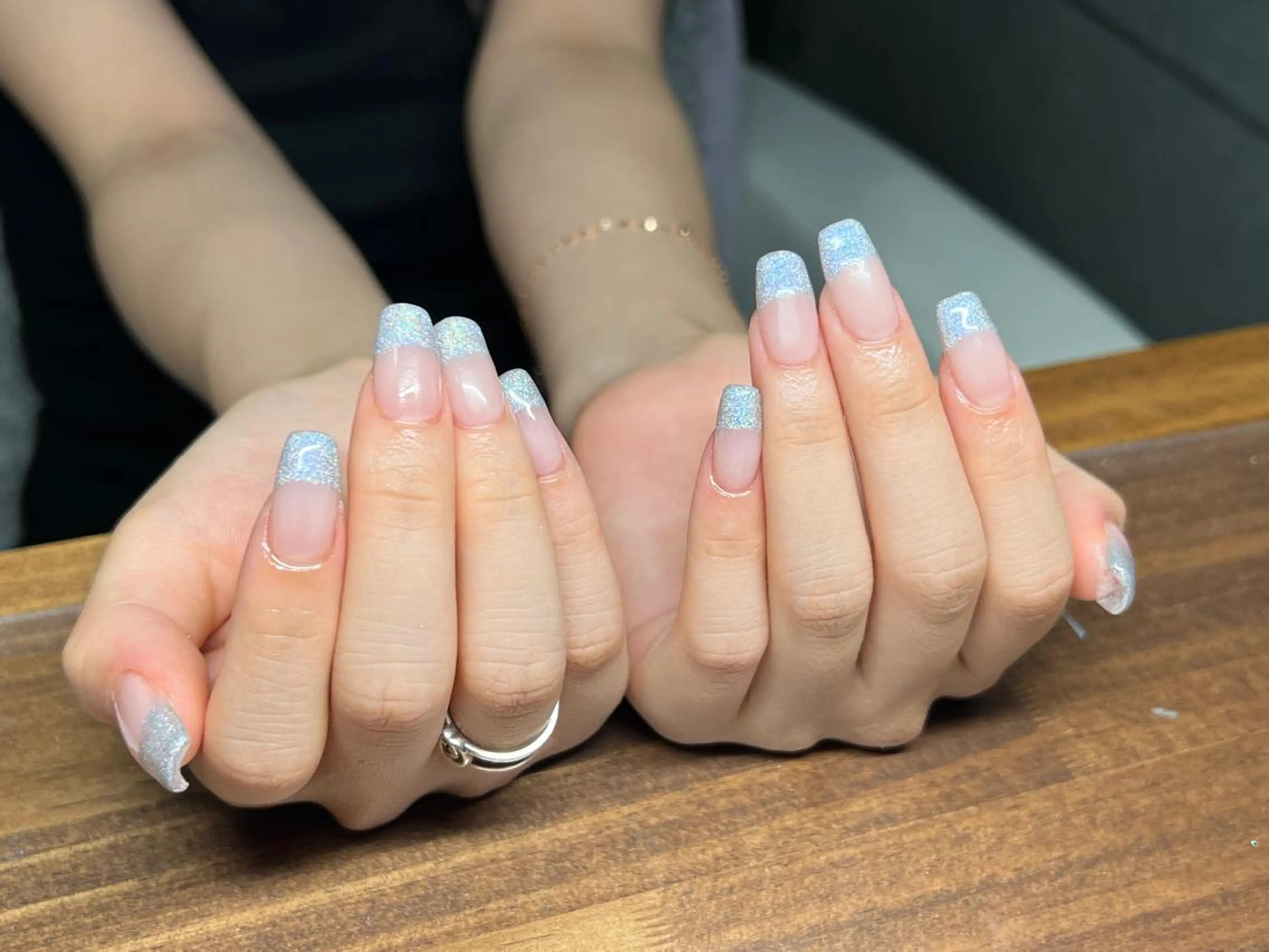 ネイル フレンチネイル スカルプネイル lucky nail 歌舞伎町のネイルデザイン