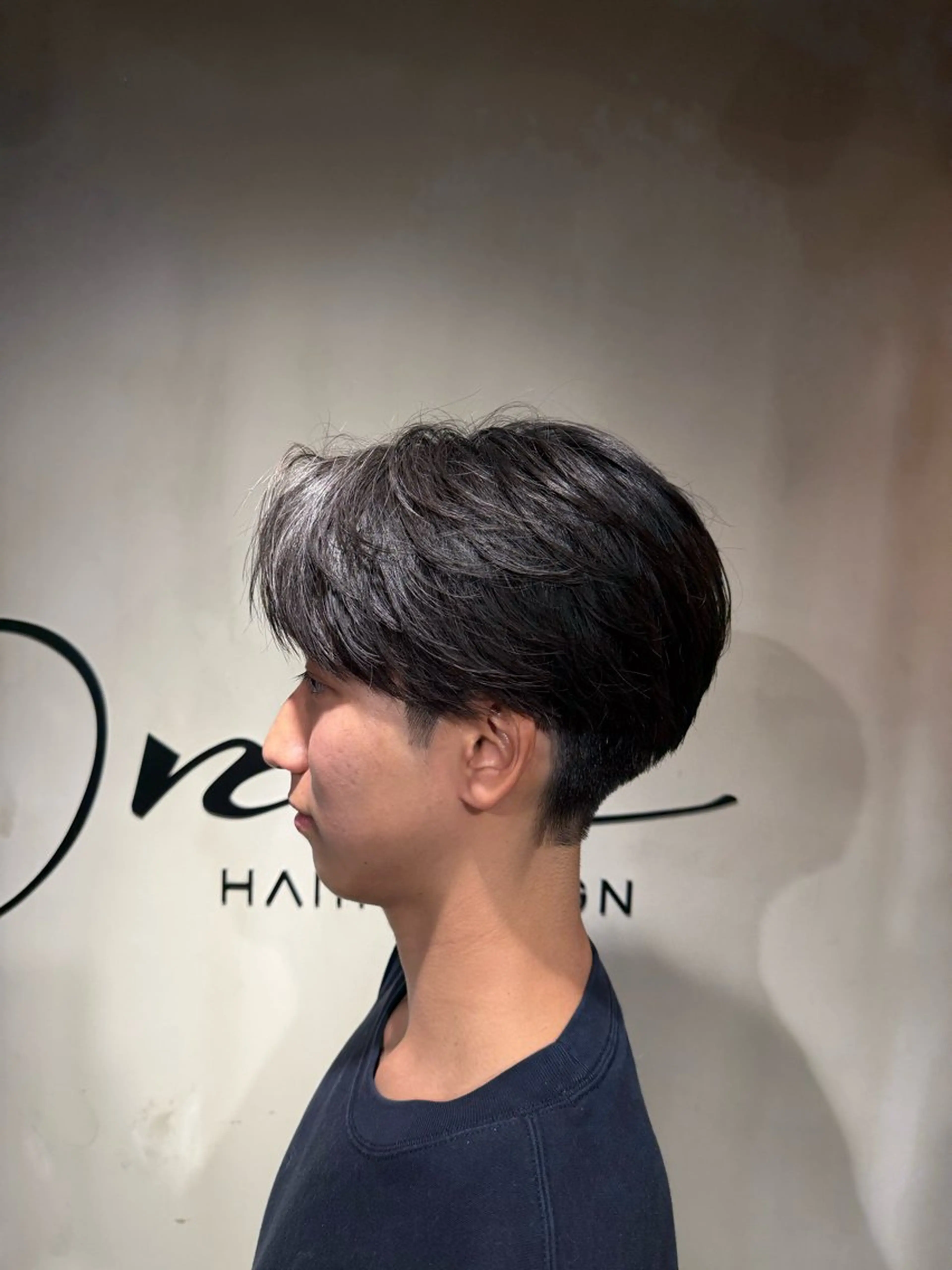 ショート メンズ センターパート 小顔カット カット Once所属・🌐メンズカット 🌐Taketoのヘアスタイル