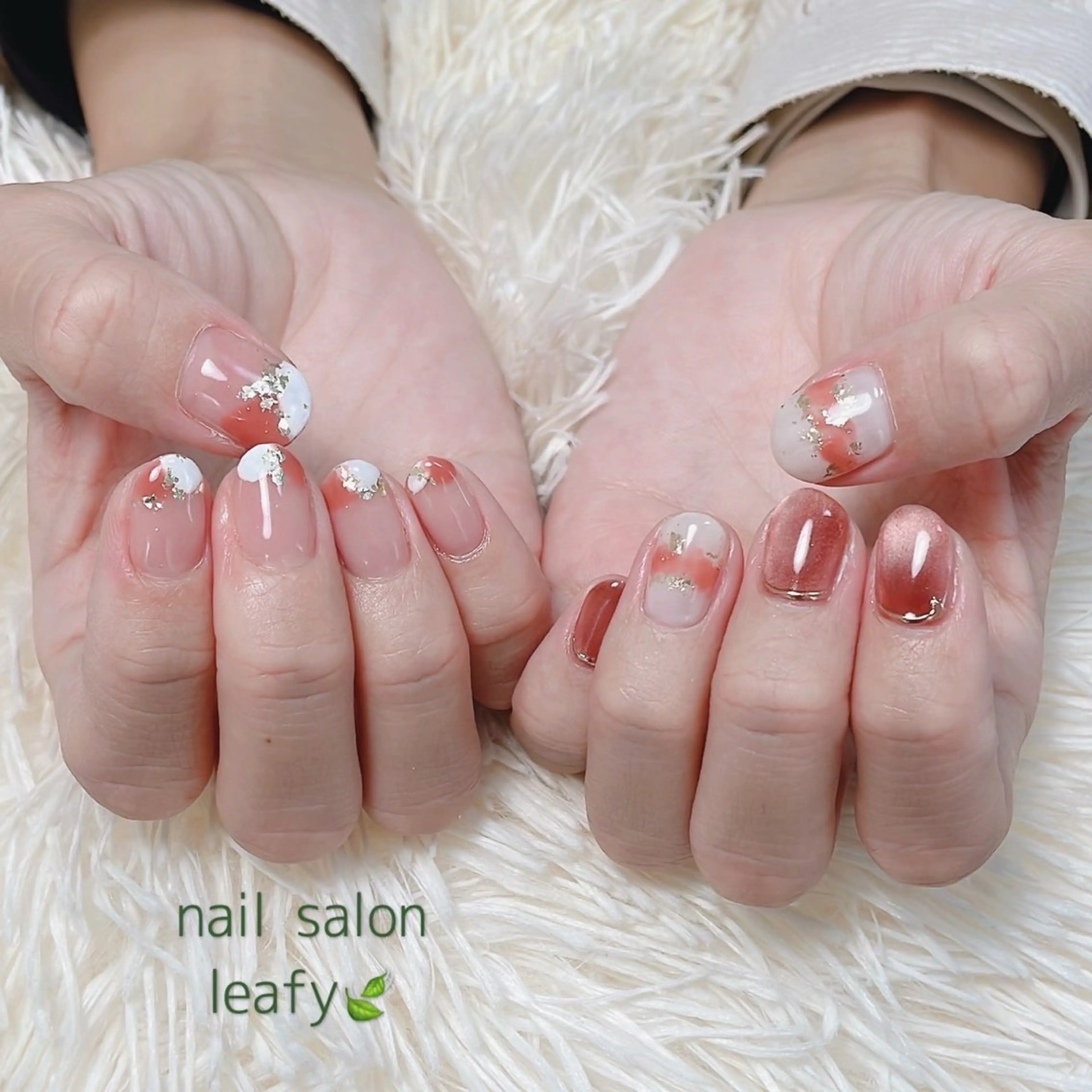 ネイル マグネットネイル 持ち込み ネイルサロン leafyのネイルデザイン