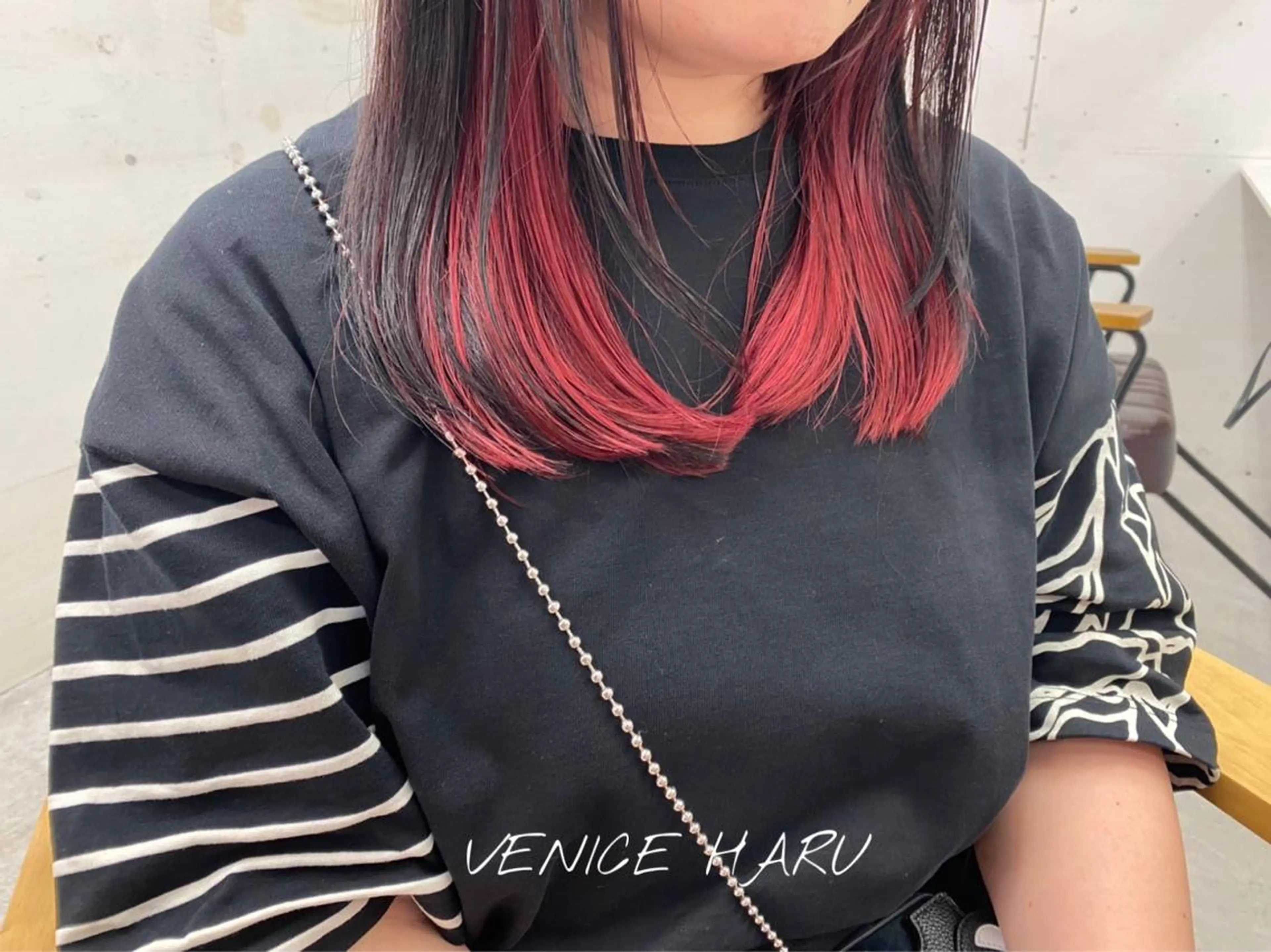 セミロング カラー レイヤーカット/艶髪 🌈高橋遥香🌈のヘアスタイル